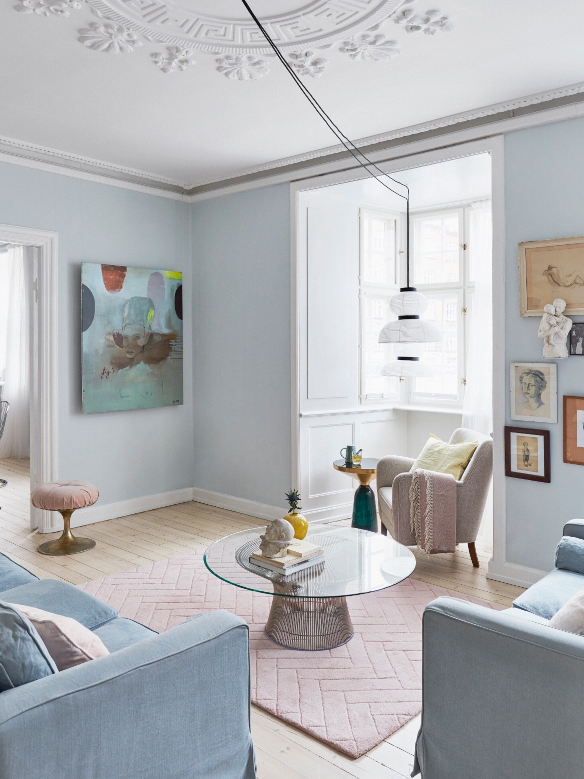 binnenkijken in een authentieke woonkamer in kopenhagen