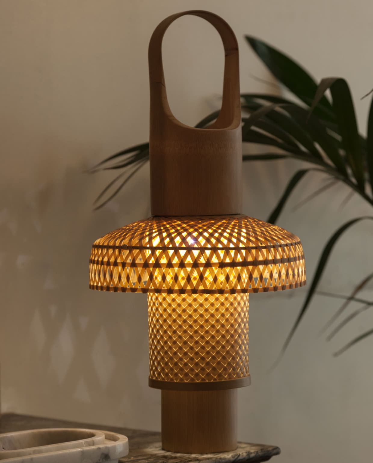 Bamboe lamp van Samy Rio