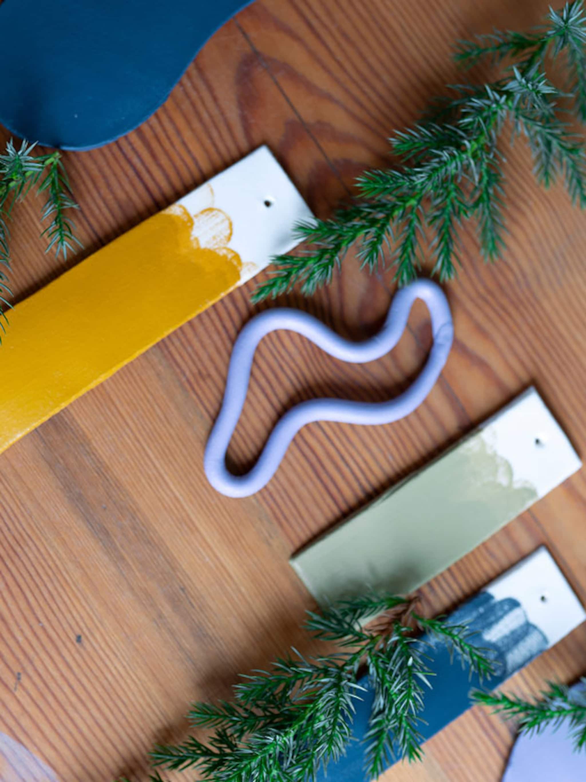 diy kleurrijke kersthanger