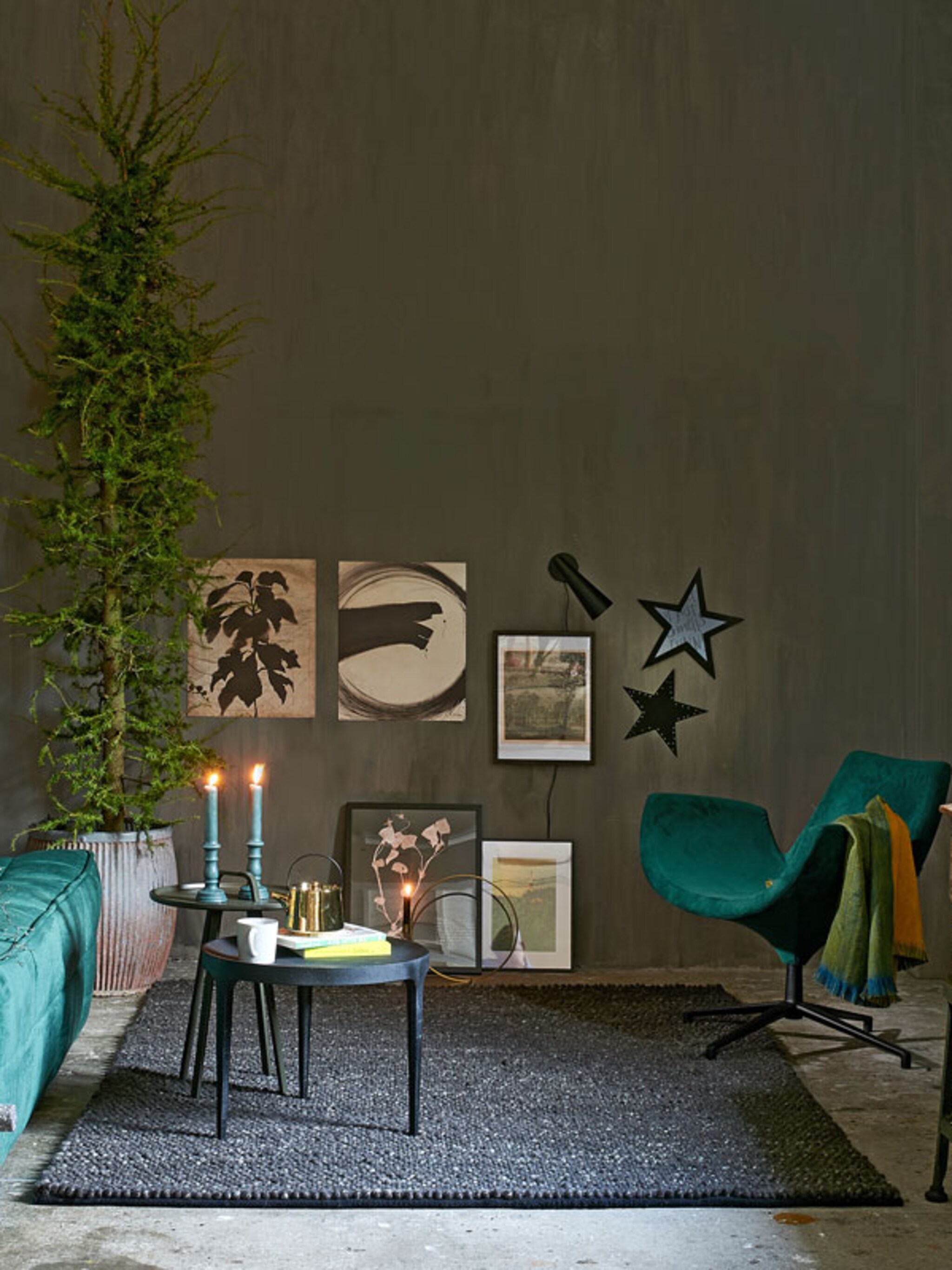 kerststylen een groene en stoere kerst