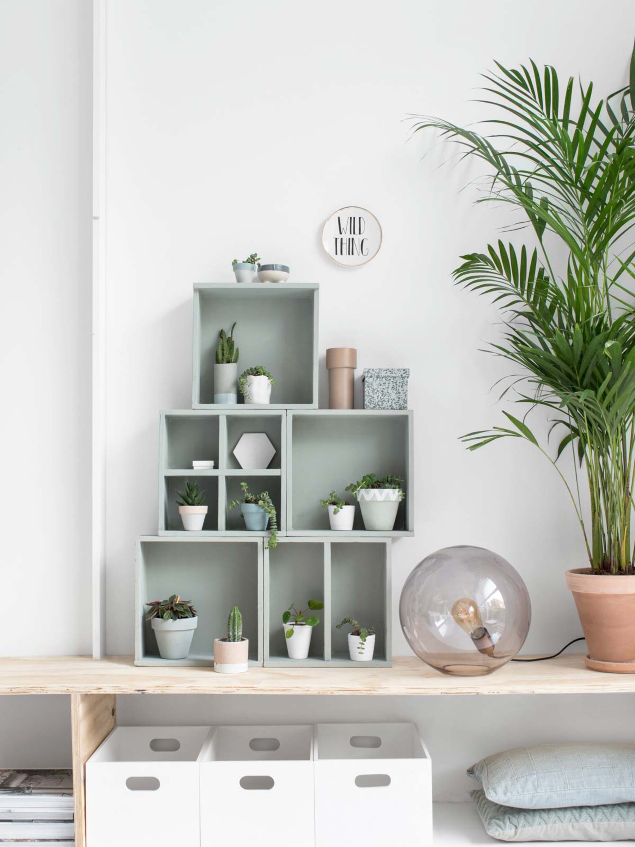 diy van oude lades naar plantenkastje