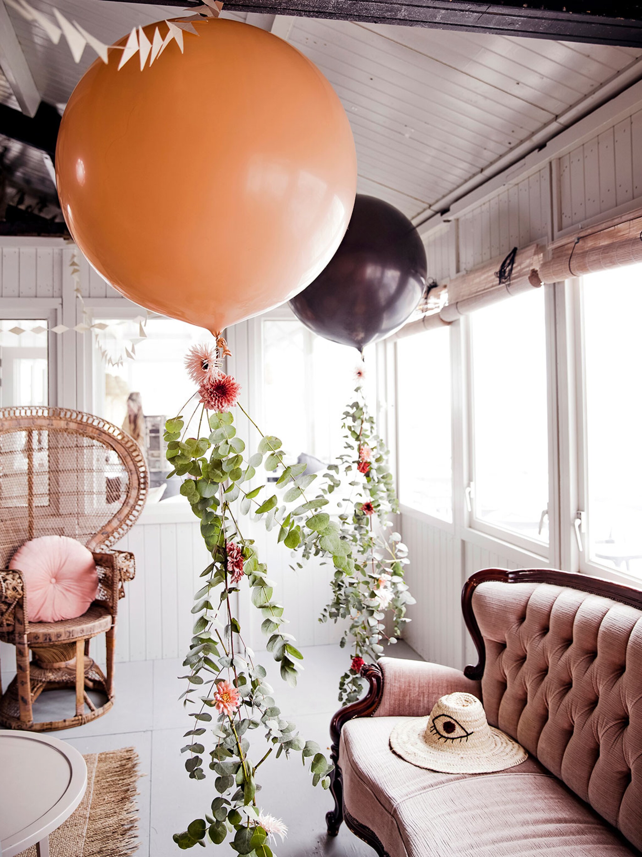 zomerfeestje stylen met de kleuren van de zonsondergang