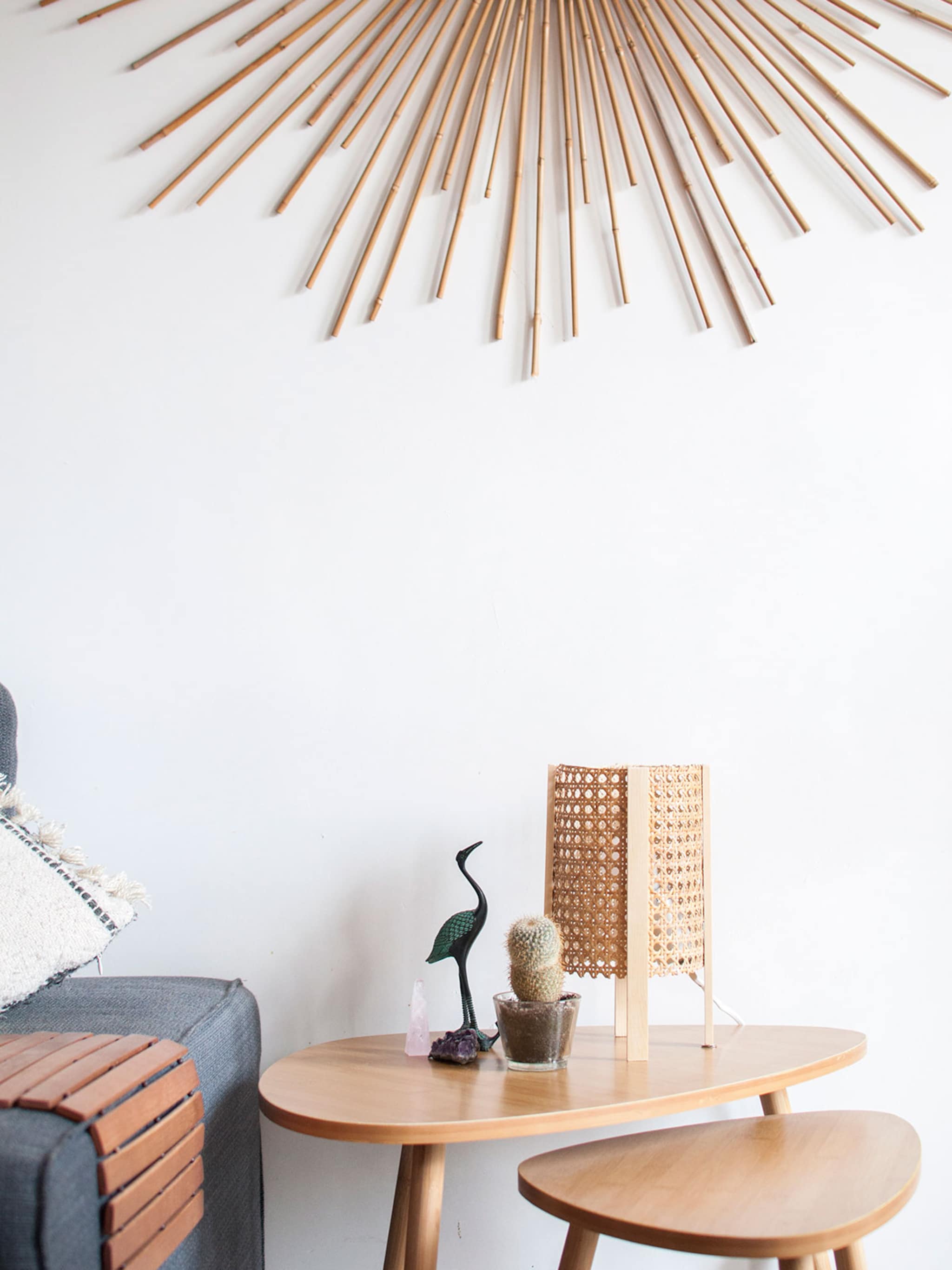 diy rotan webbing tafellamp