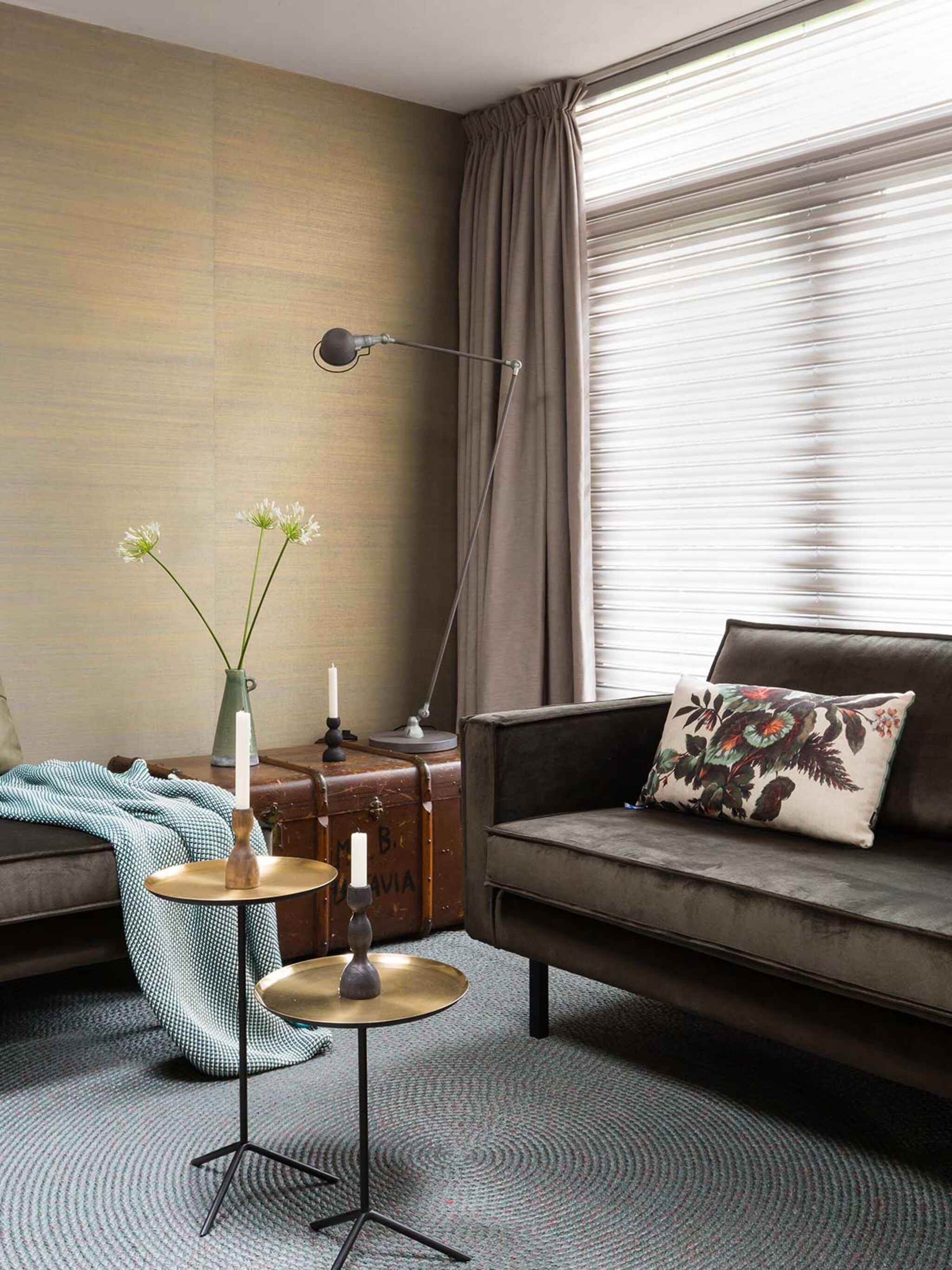 3x stylen met de velours bank van bepurehome