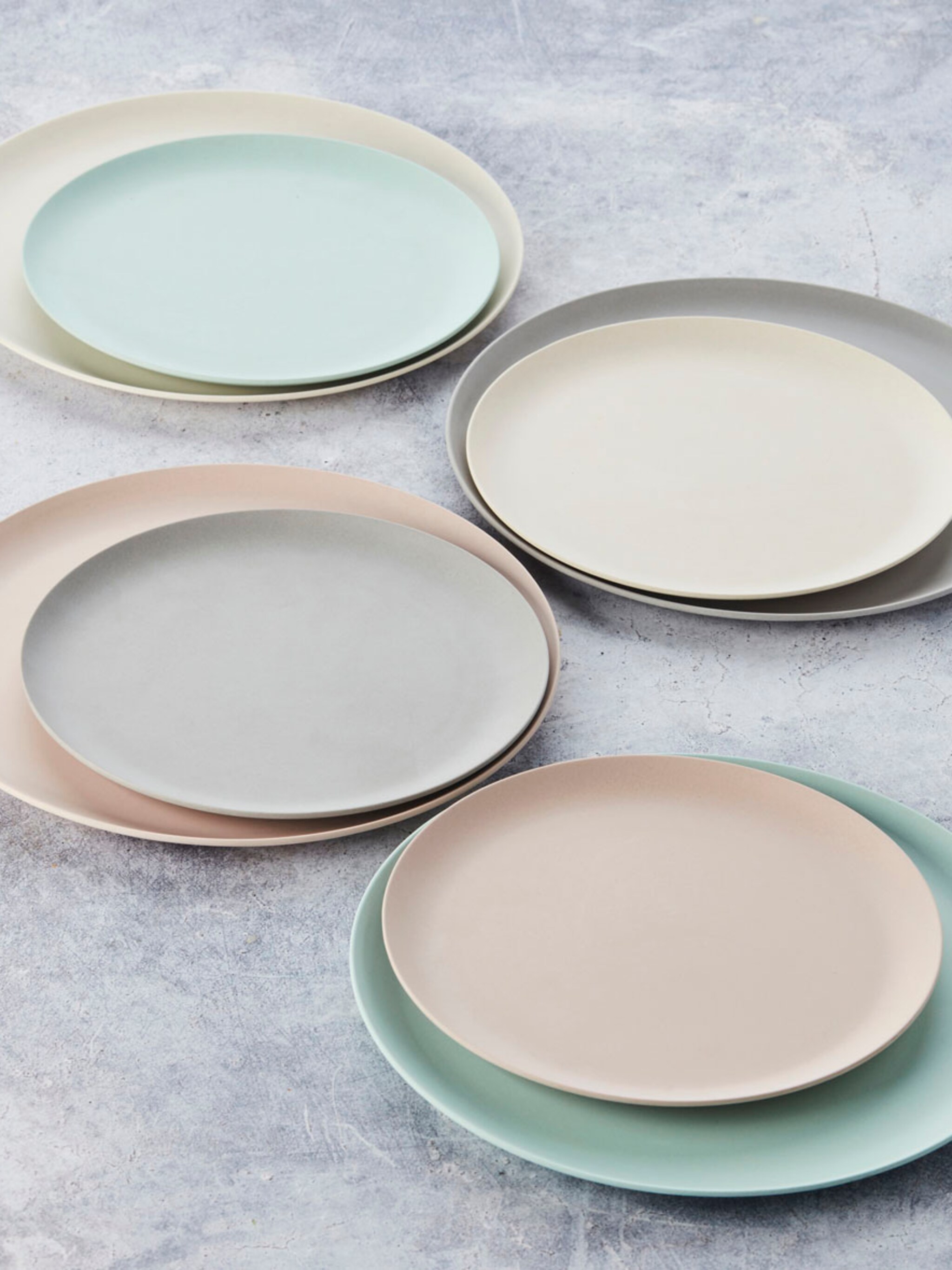 win een bamboe bordenset van point virgule