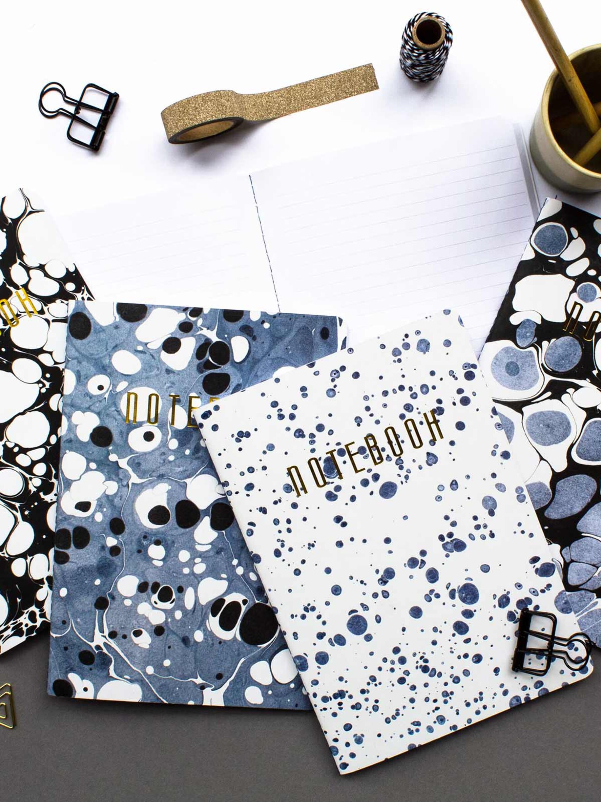 win marmeren notebooks van 5mm paper