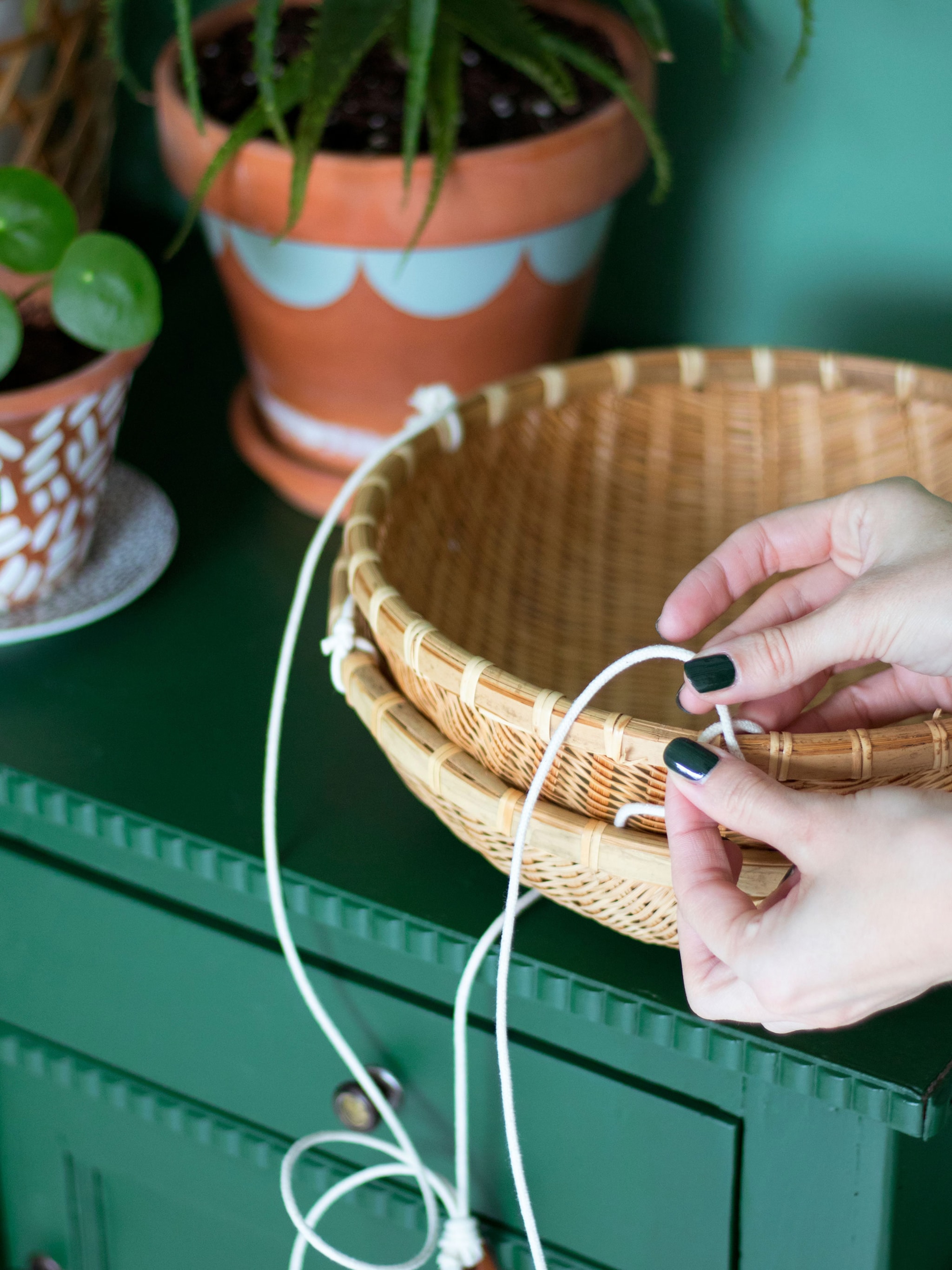 diy zelf een plantenhanger maken