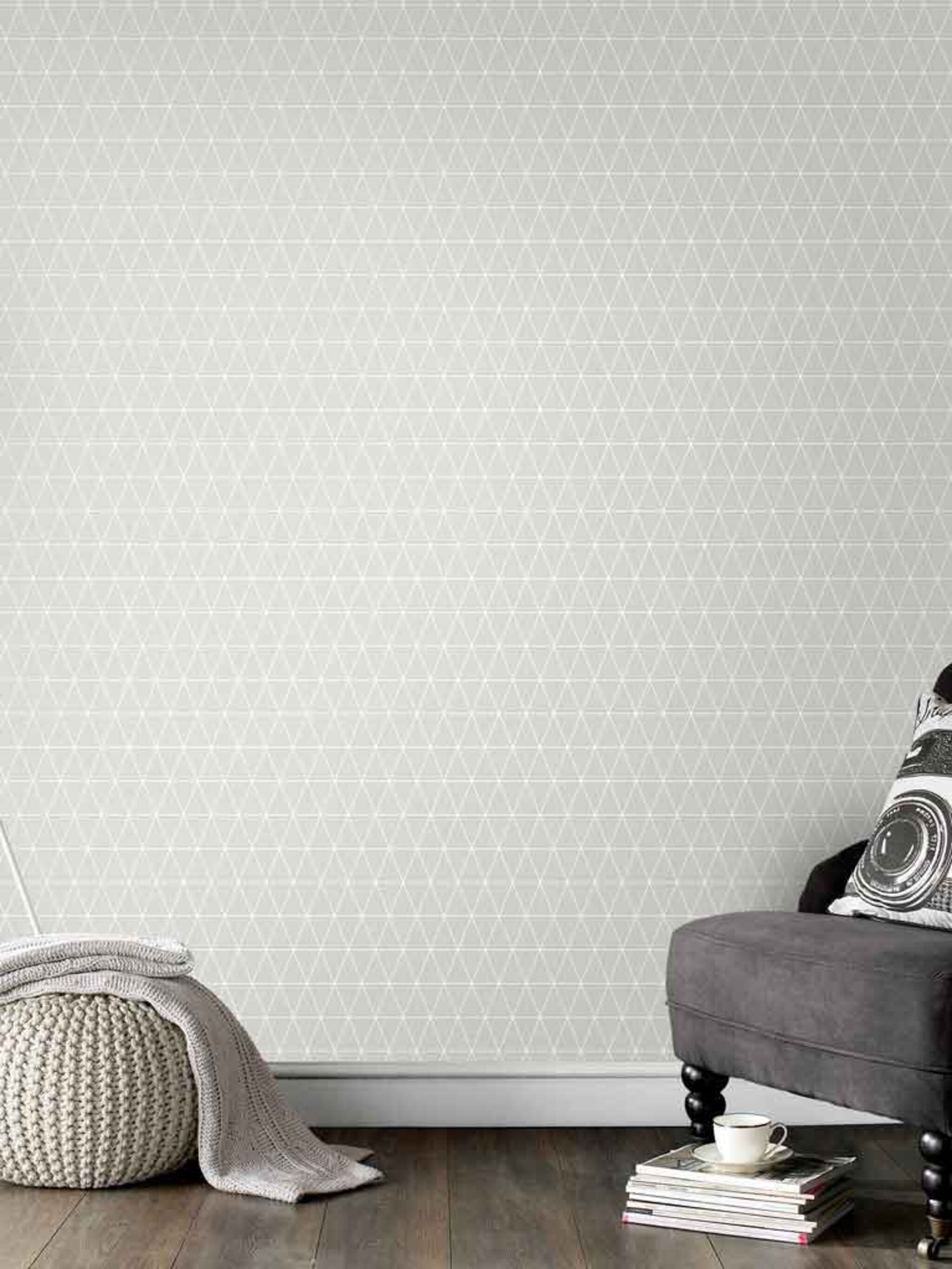 shop de look behang in de woonkamer