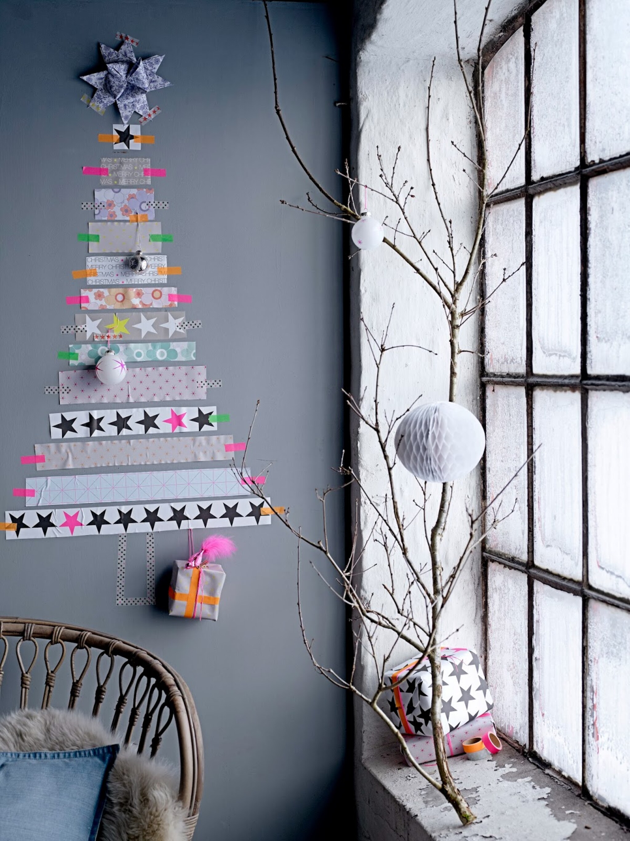 do it yourself een kerstboom van washitape