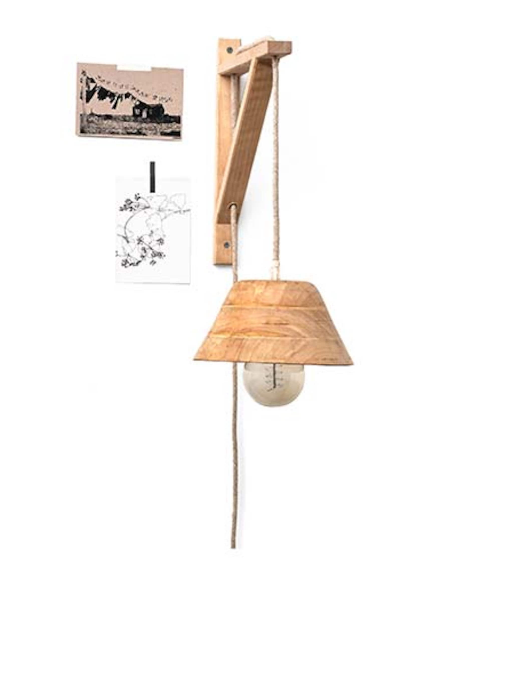 deze basic lamp van hout maak je zelf