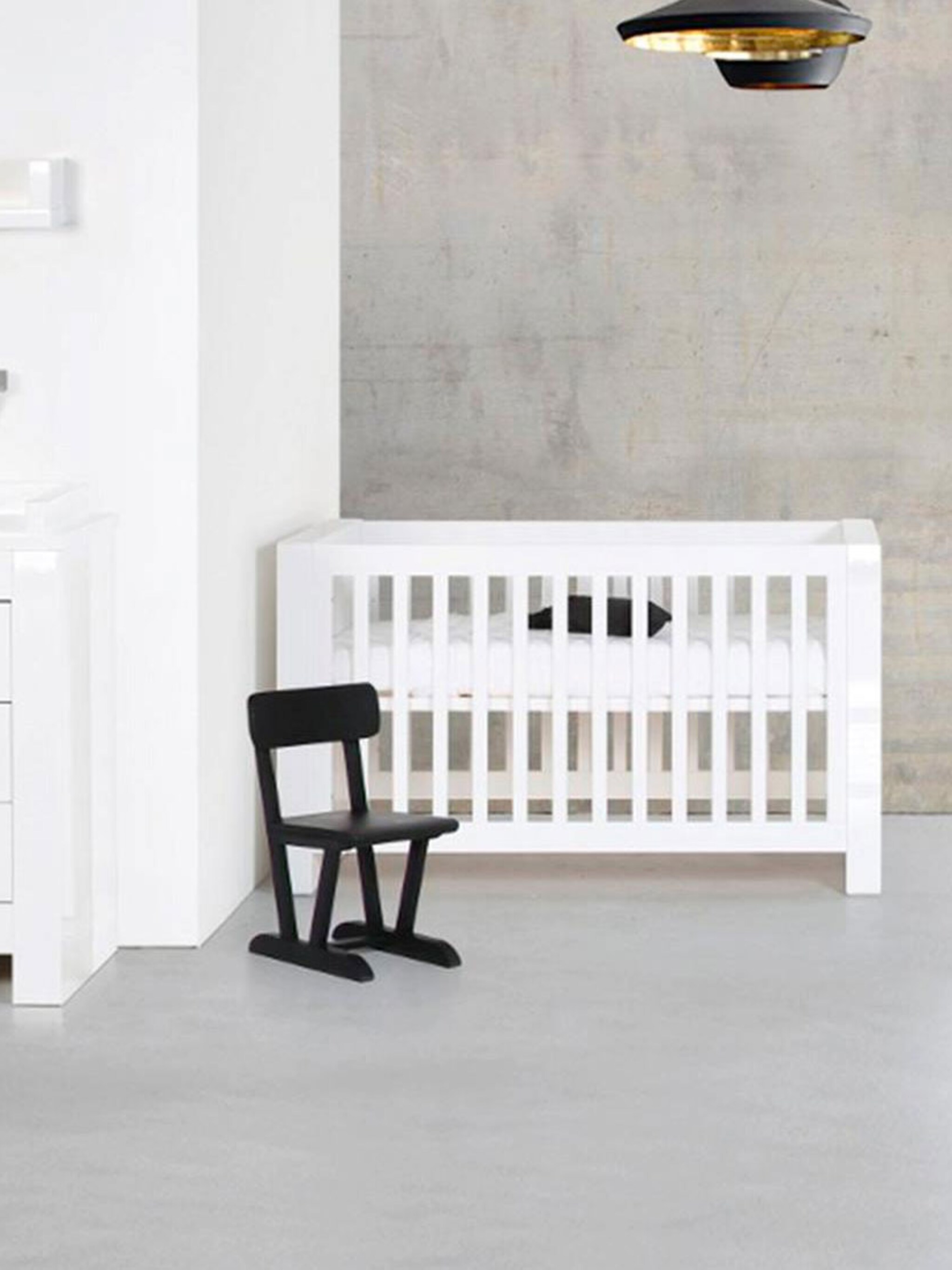 doen zwart wit in de babykamer