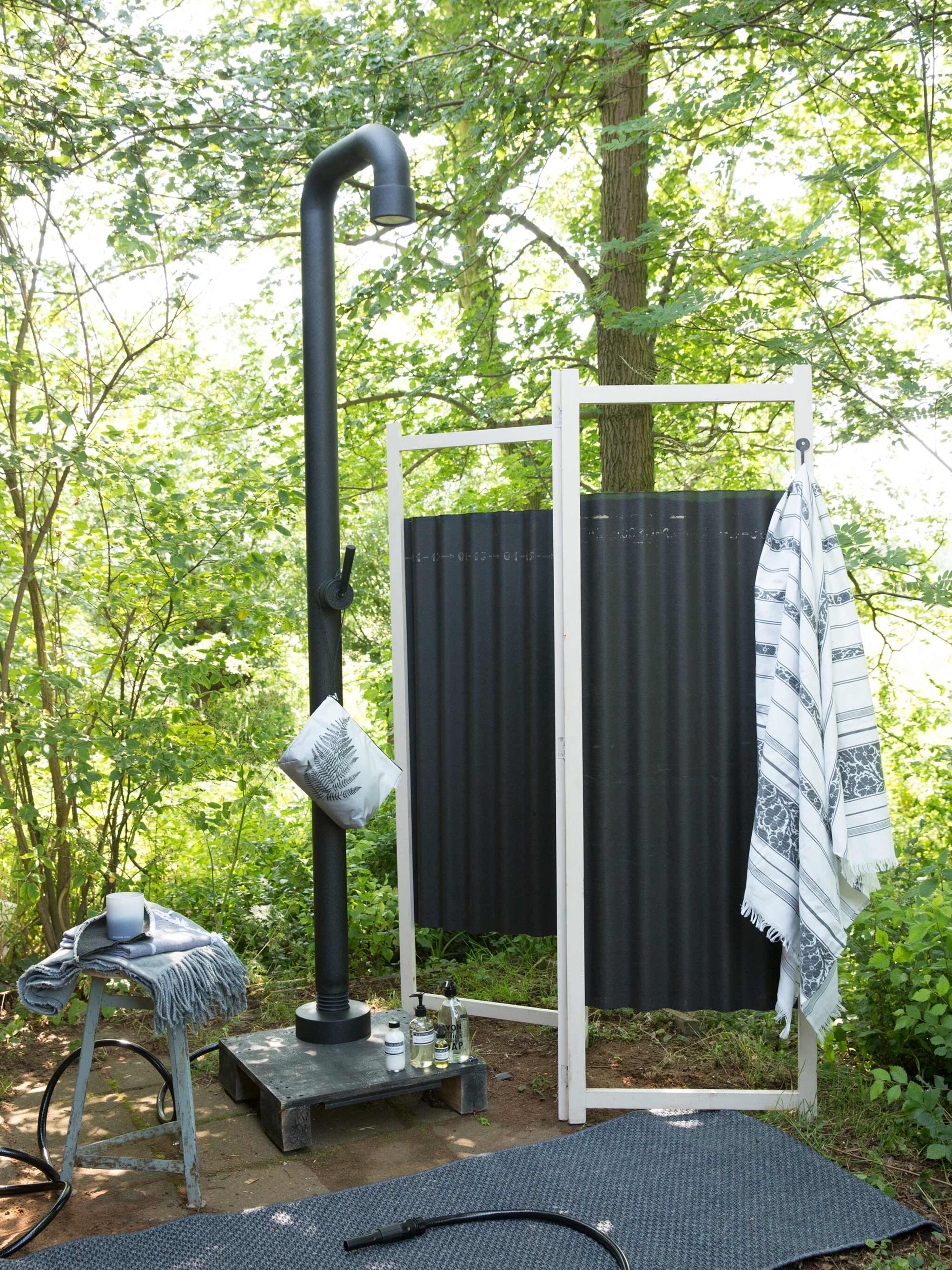 buitendouche met privacy