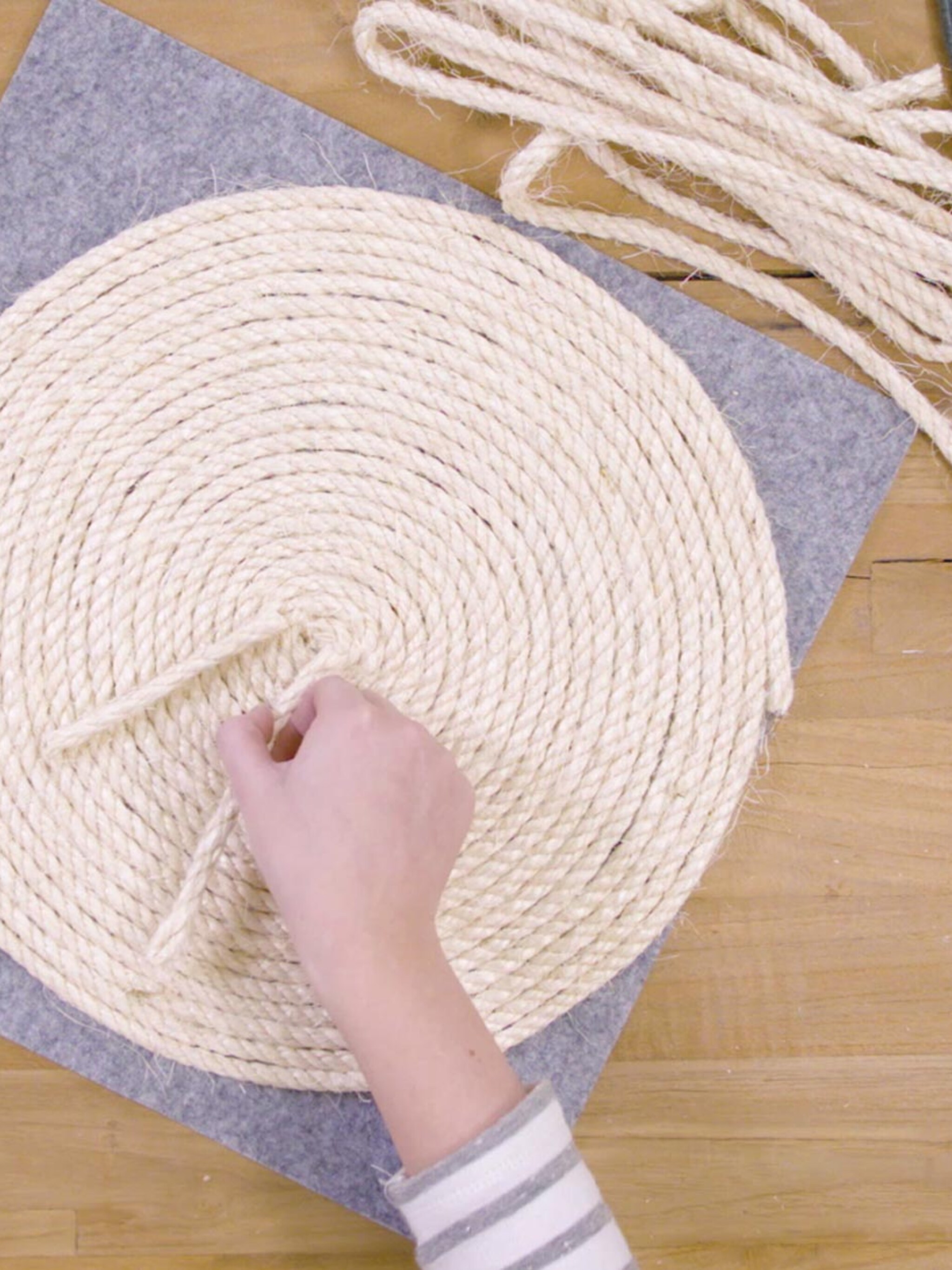 diy maak je eigen placemat van touw