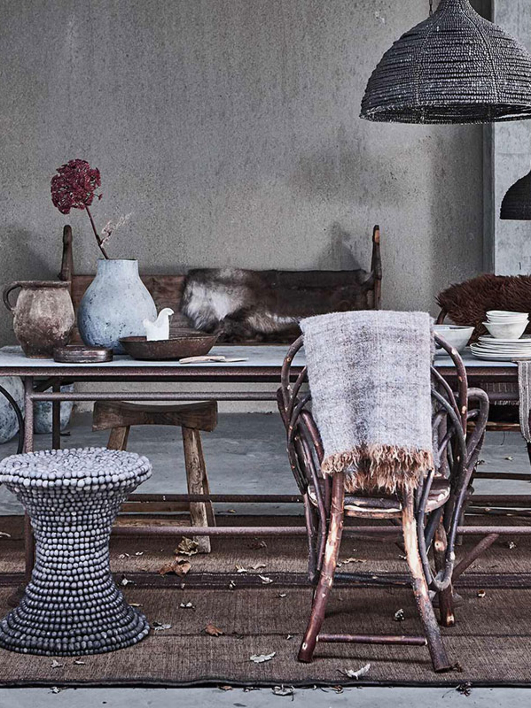 warmte met wol leer en aardetinten