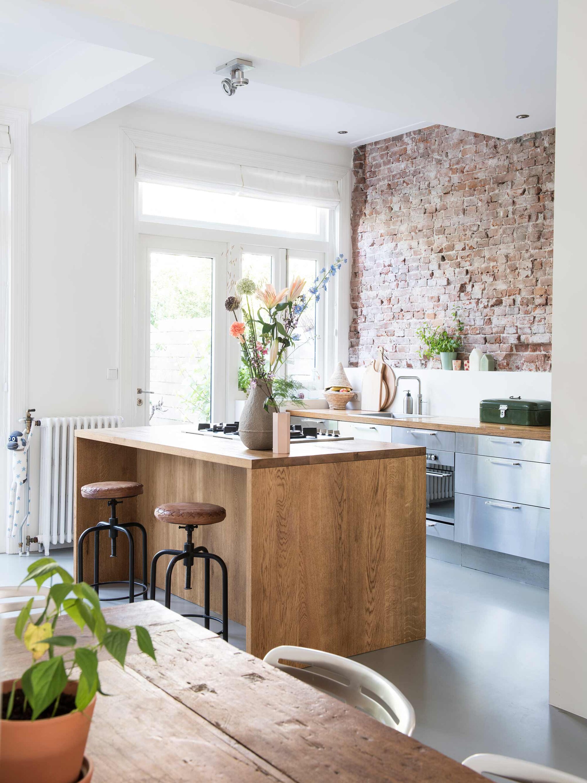 steenstrips in huis
