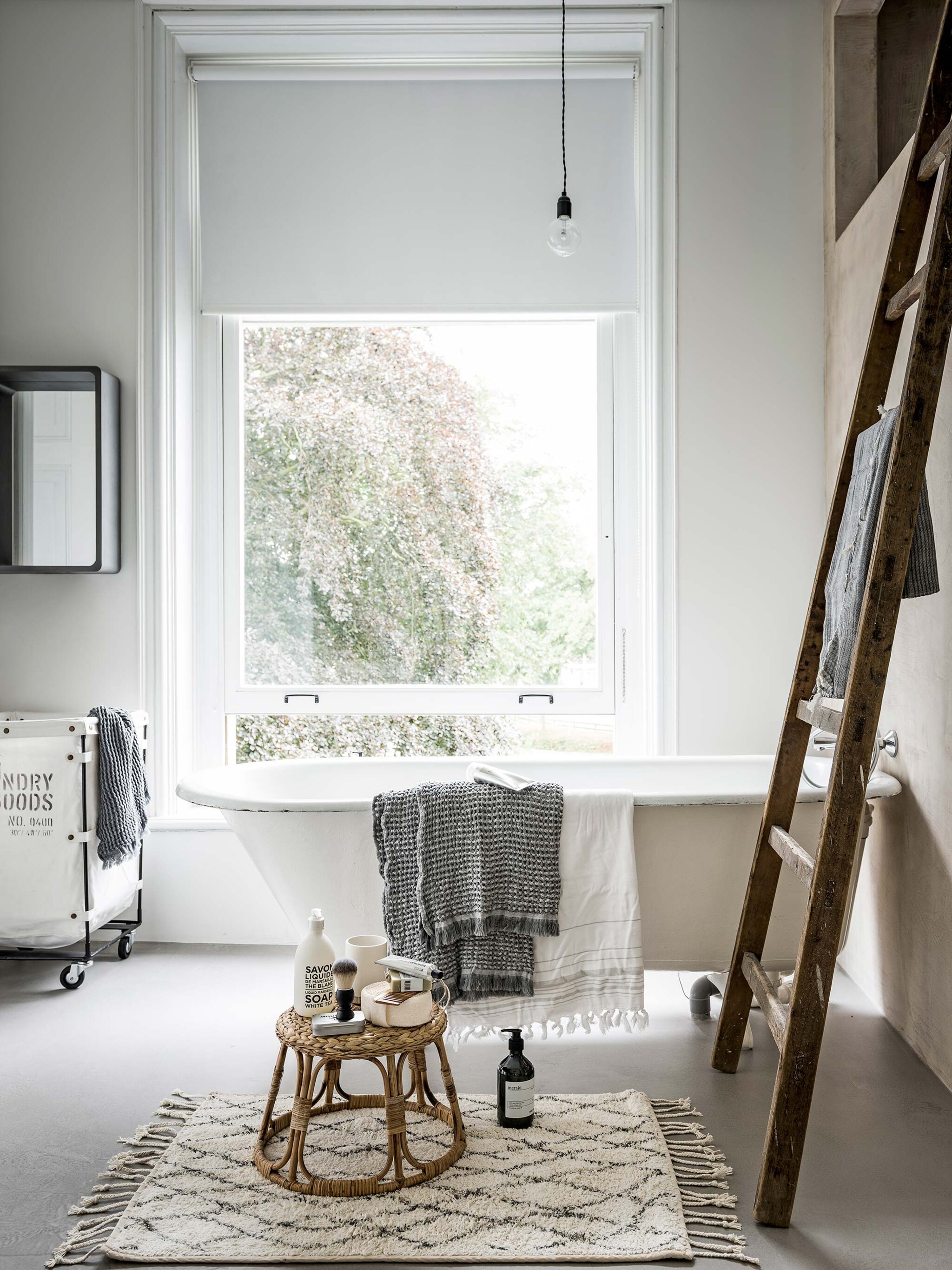 ontspannen in de badkamer