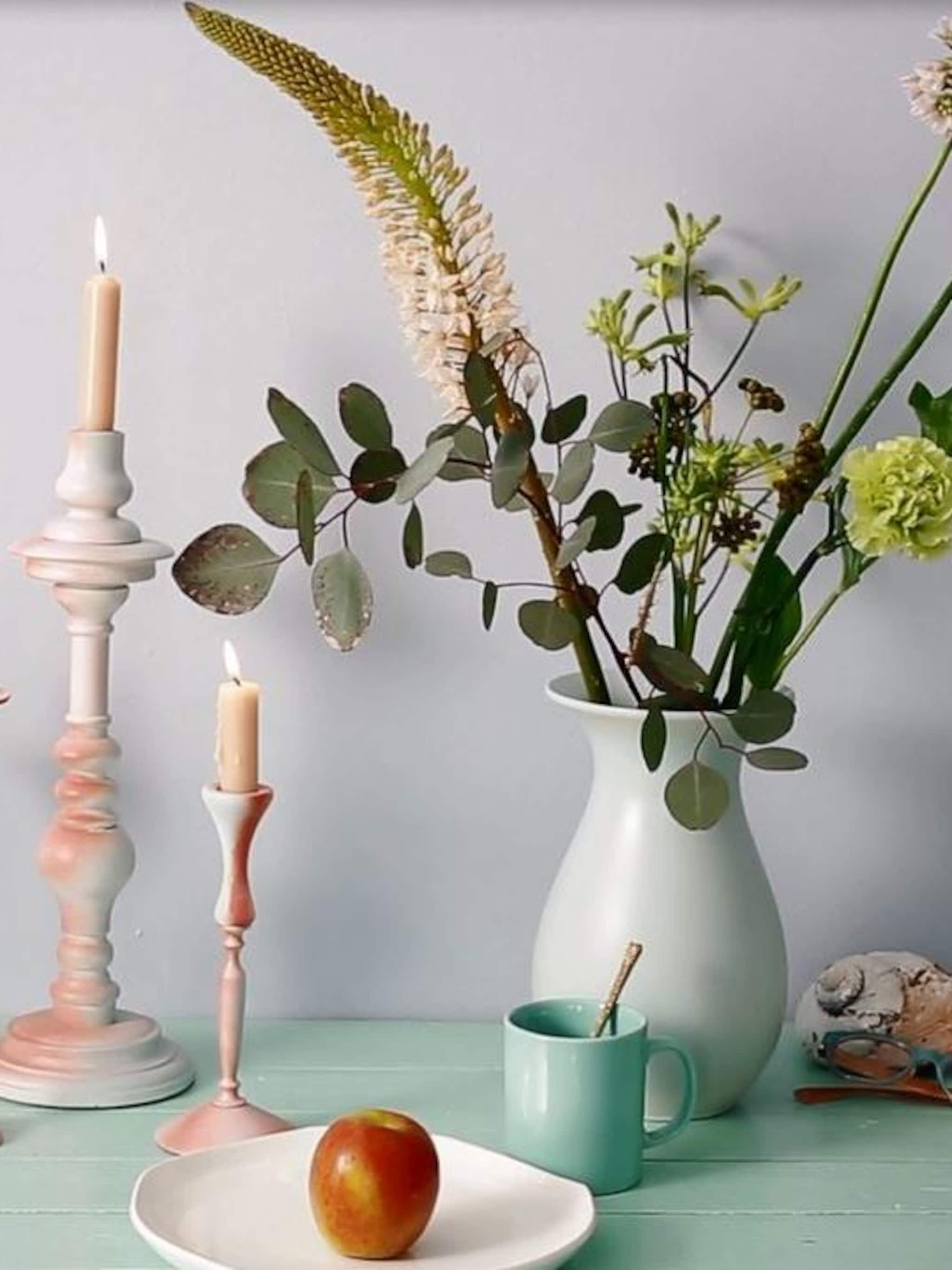 diy oude kandelaar in een nieuw jasje