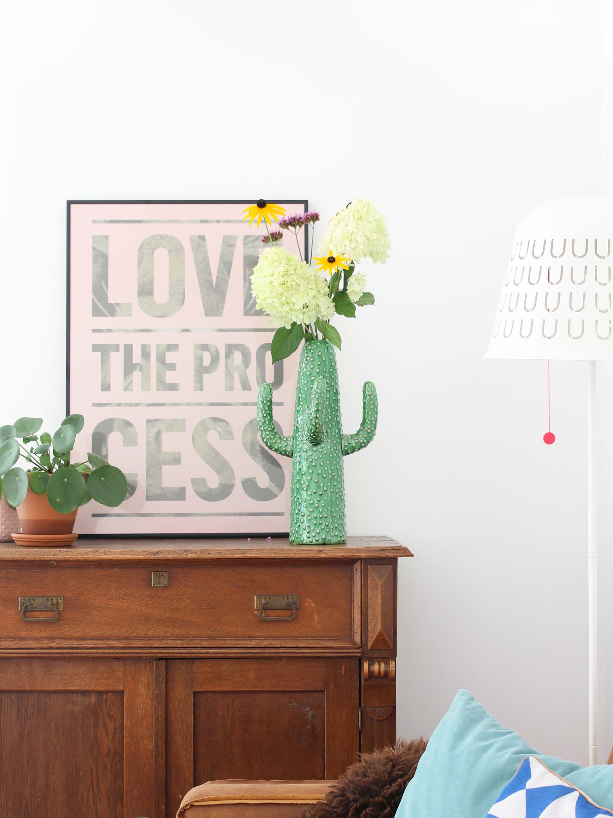 stylen met een poster
