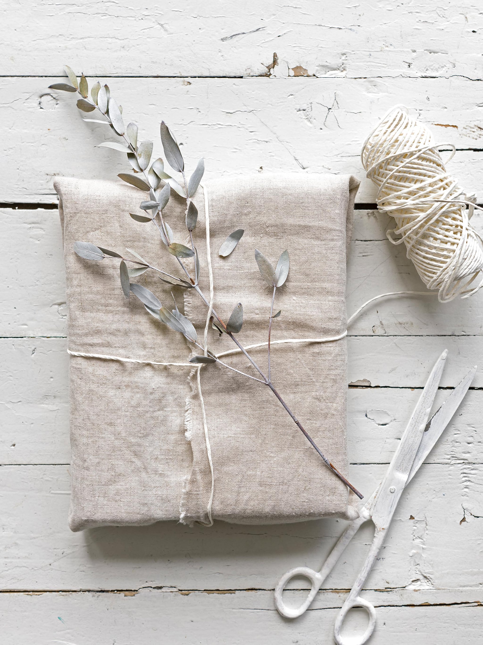 diy cadeautje inpakken in stof