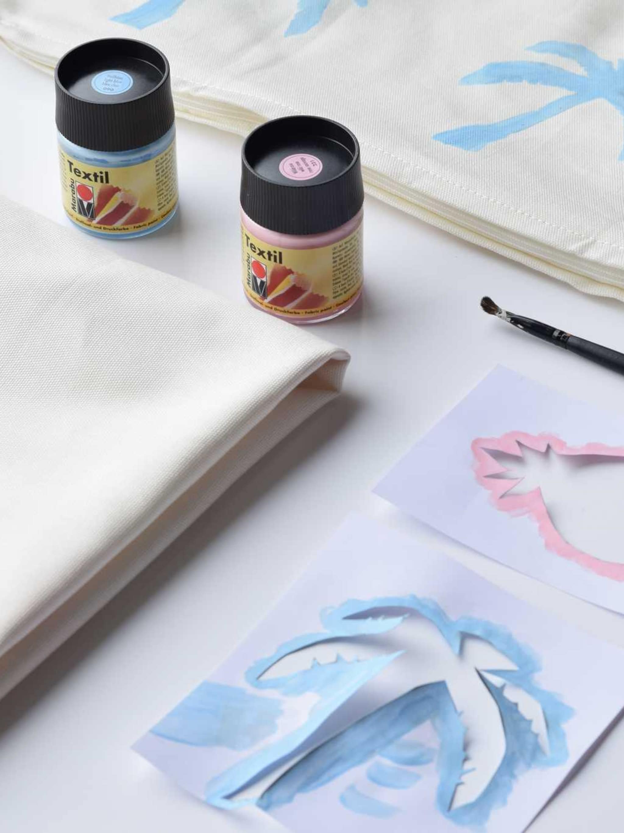 diy zomerse kussens schilderen
