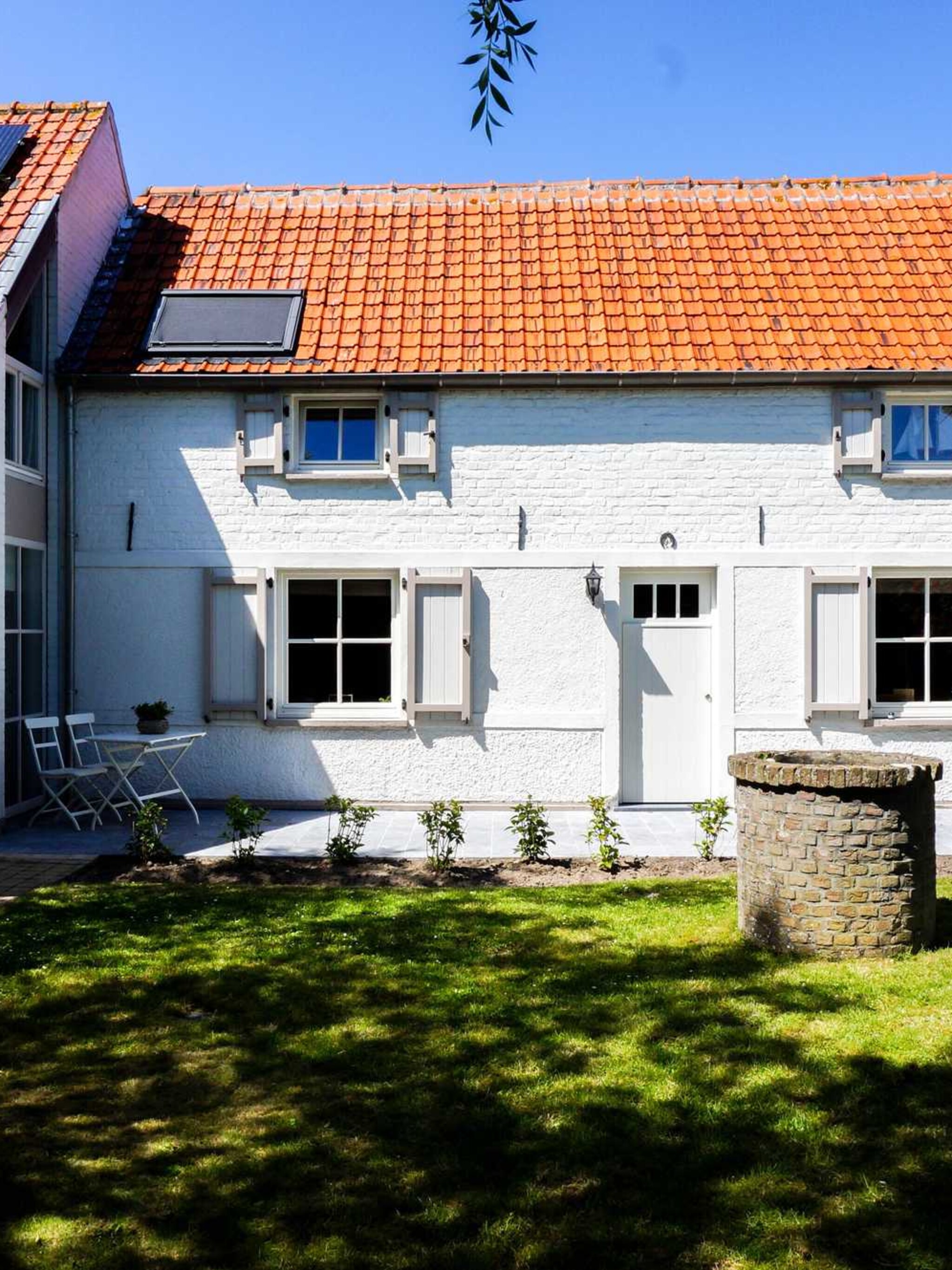 authentiek vissershuisje aan de belgische kust
