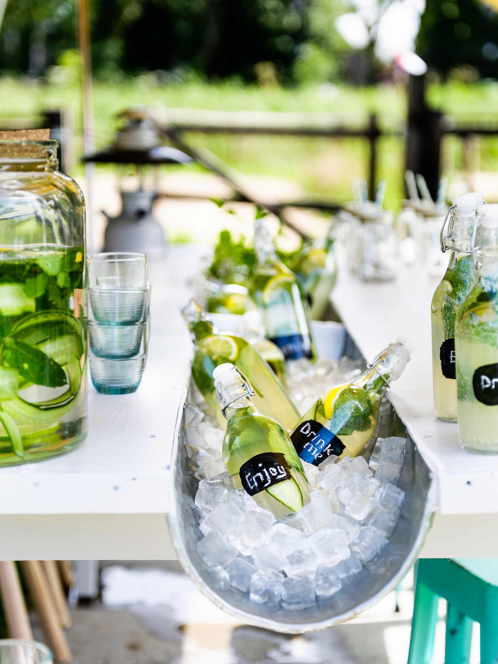 buitenfeest diy tafel met goot