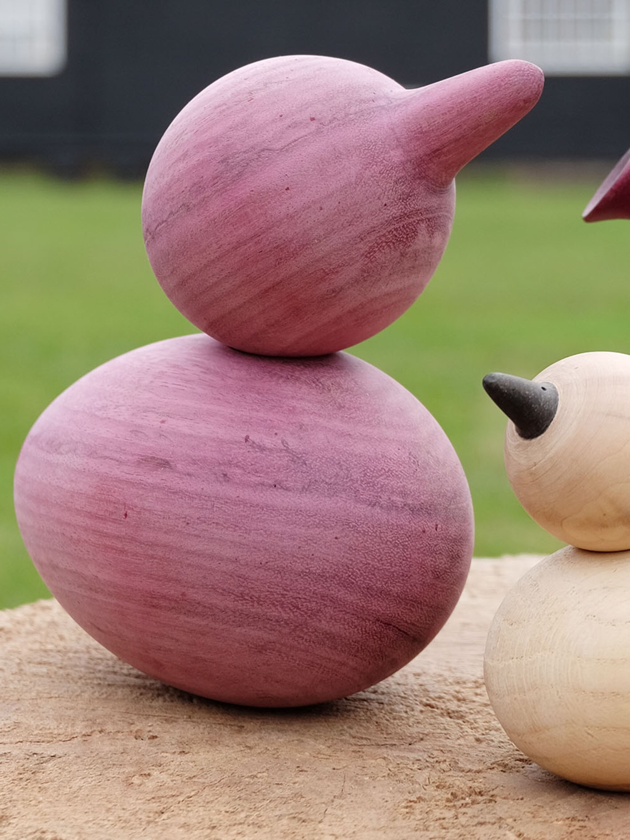 handgemaakte vogels van hout