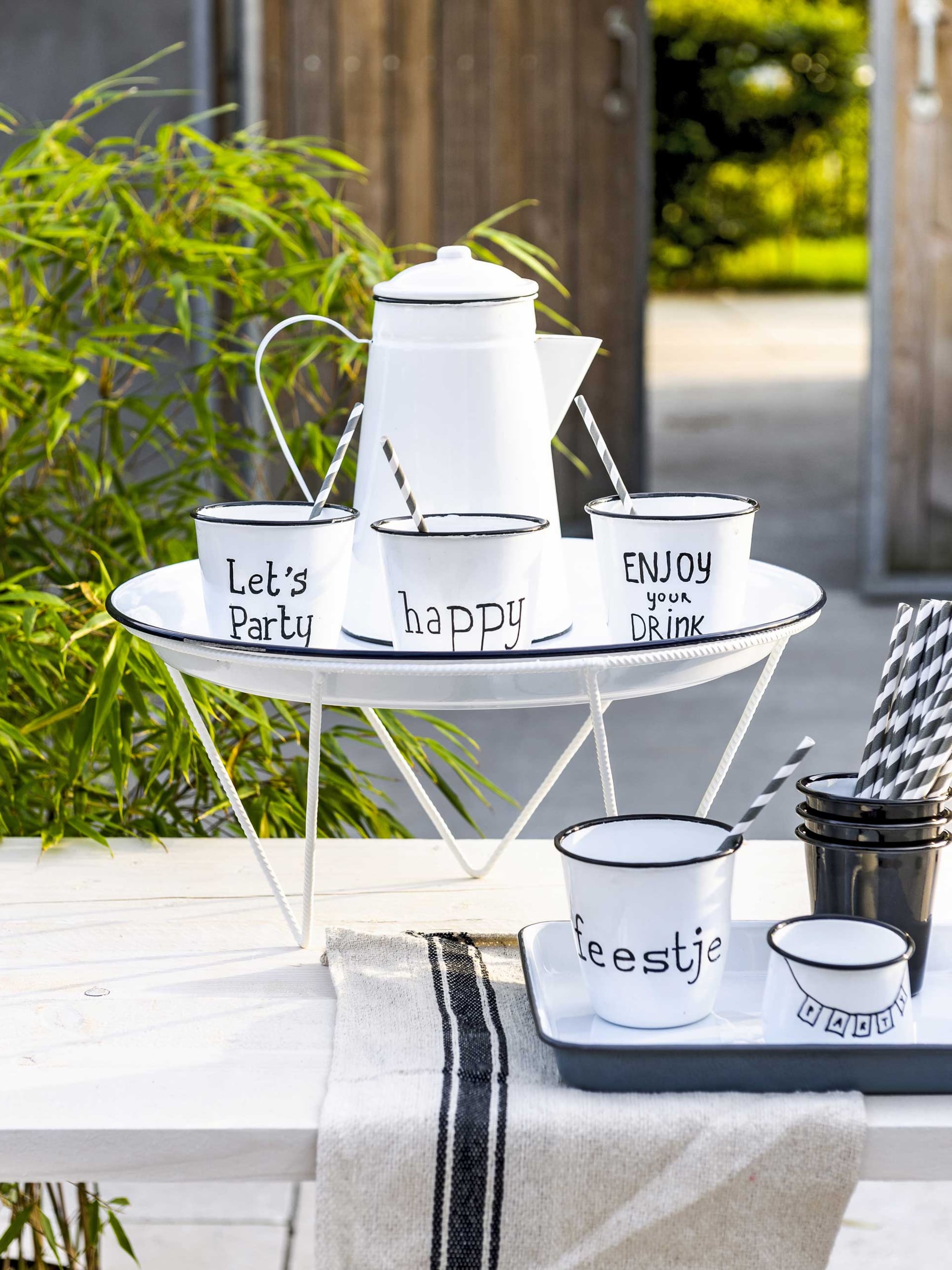 buiten feest diy koffieset