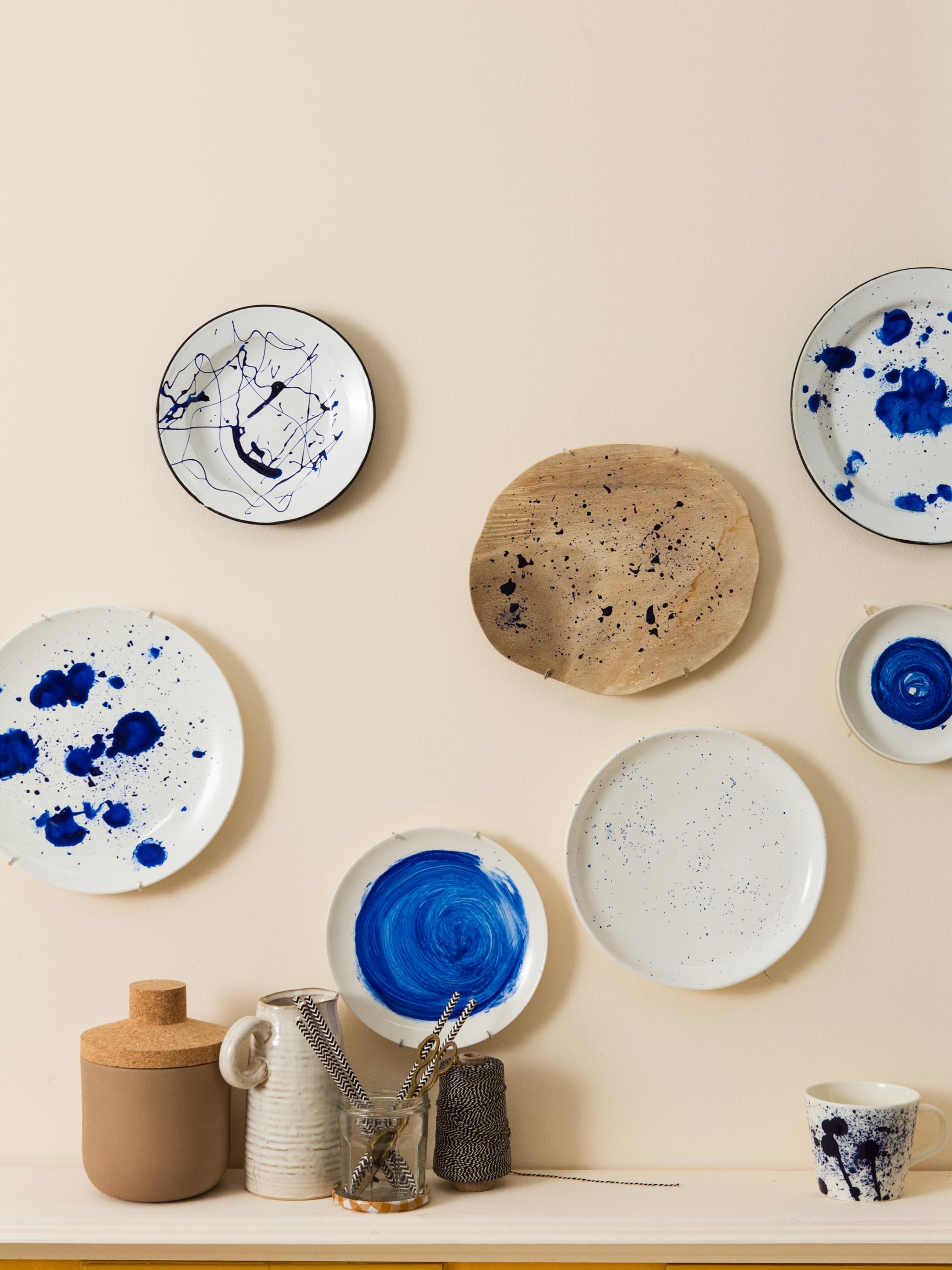 diy bespetterde borden