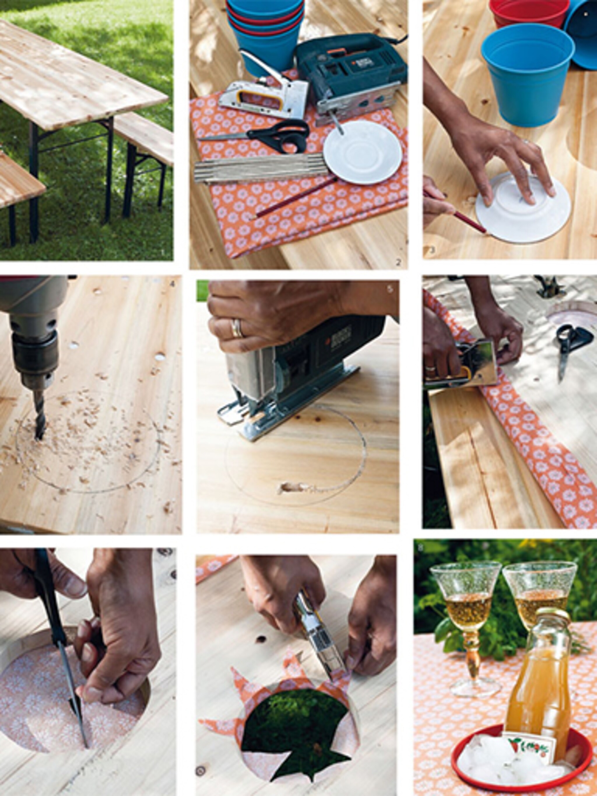 zomerse tuintafel