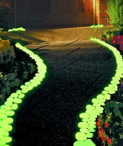 Glow in the dark in de tuin