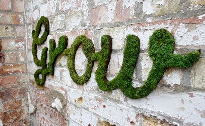 Letters van mos Letters van mos