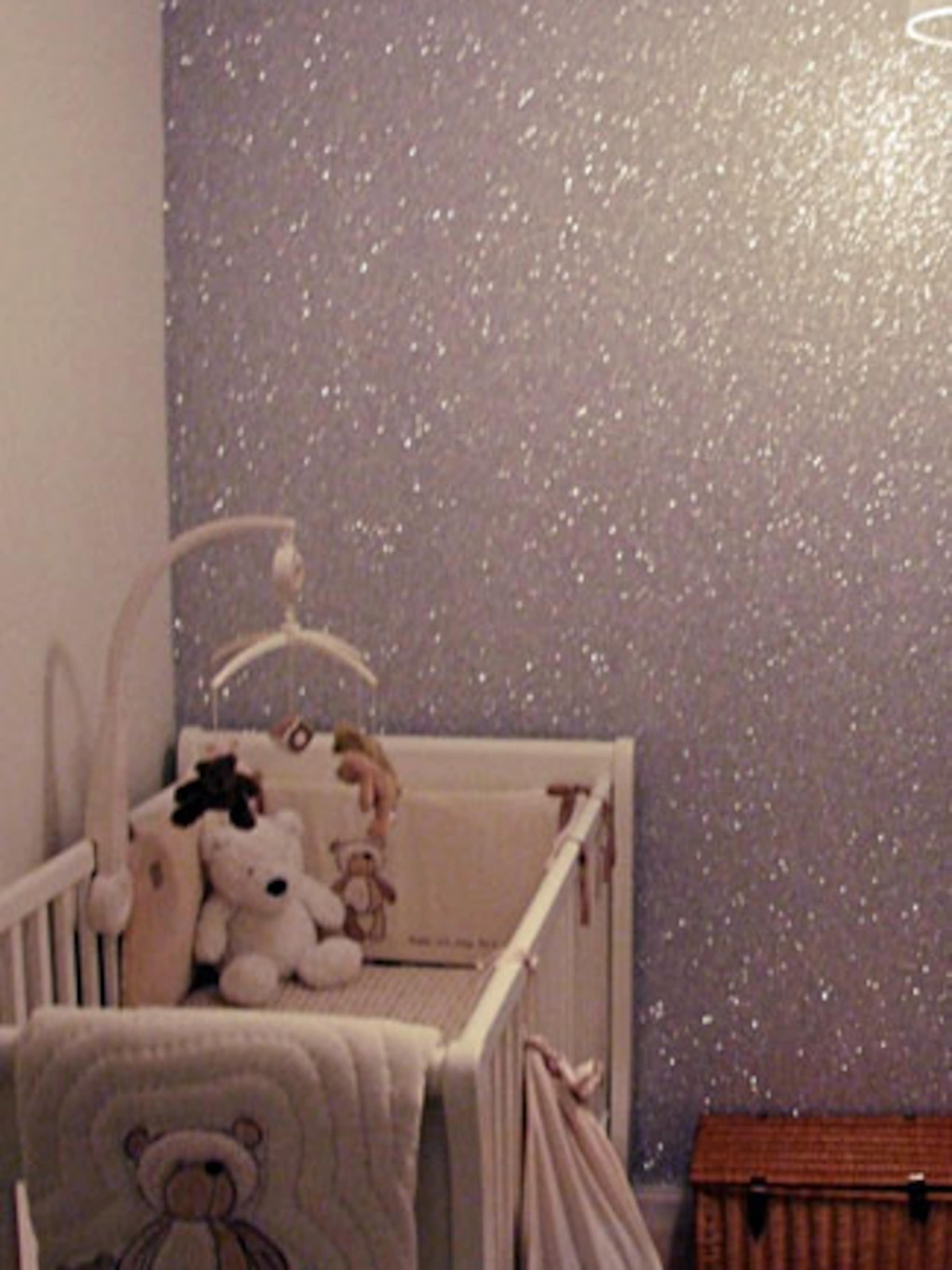 glitterverf muur