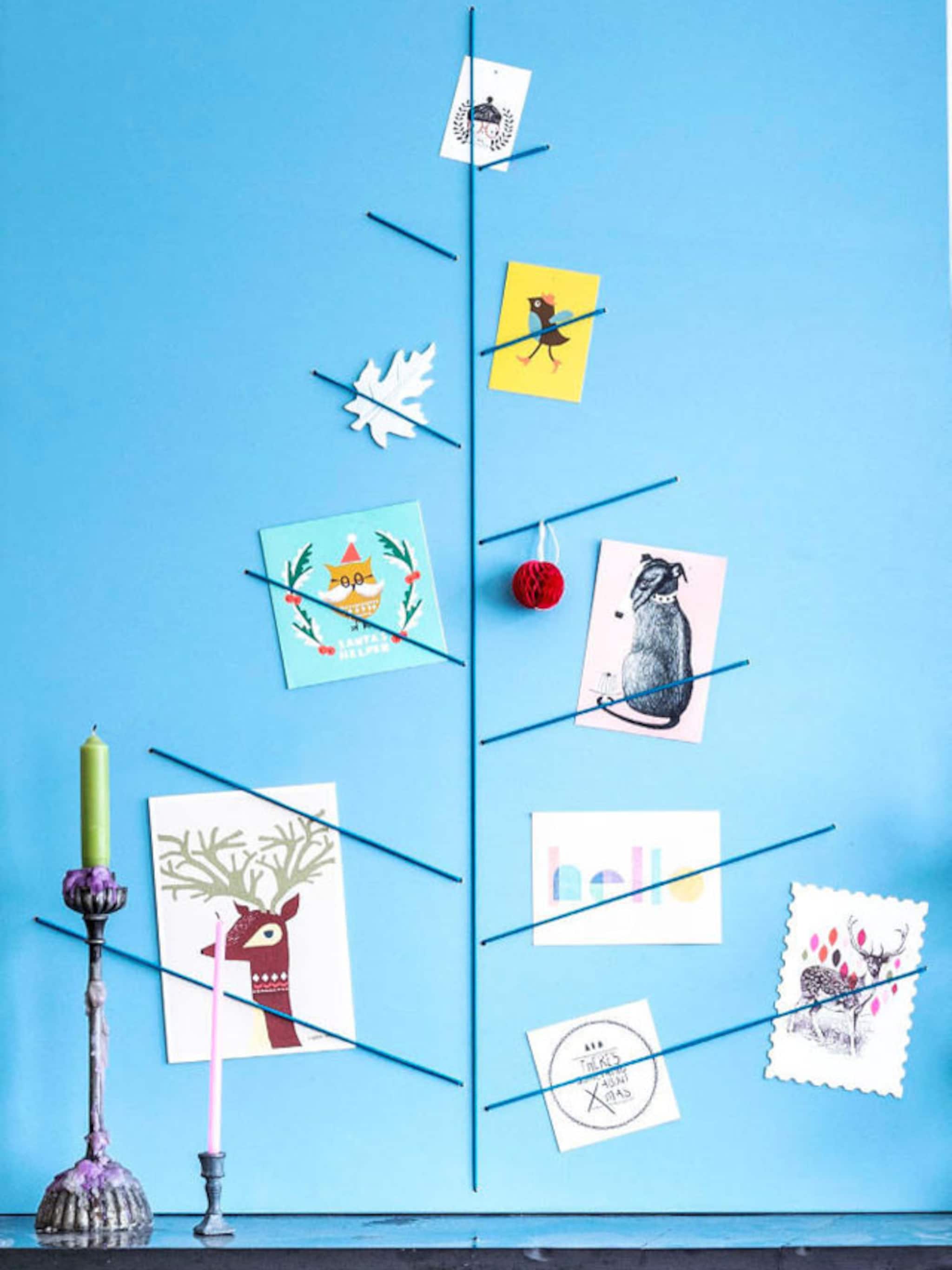 kaartenbord kerstboom