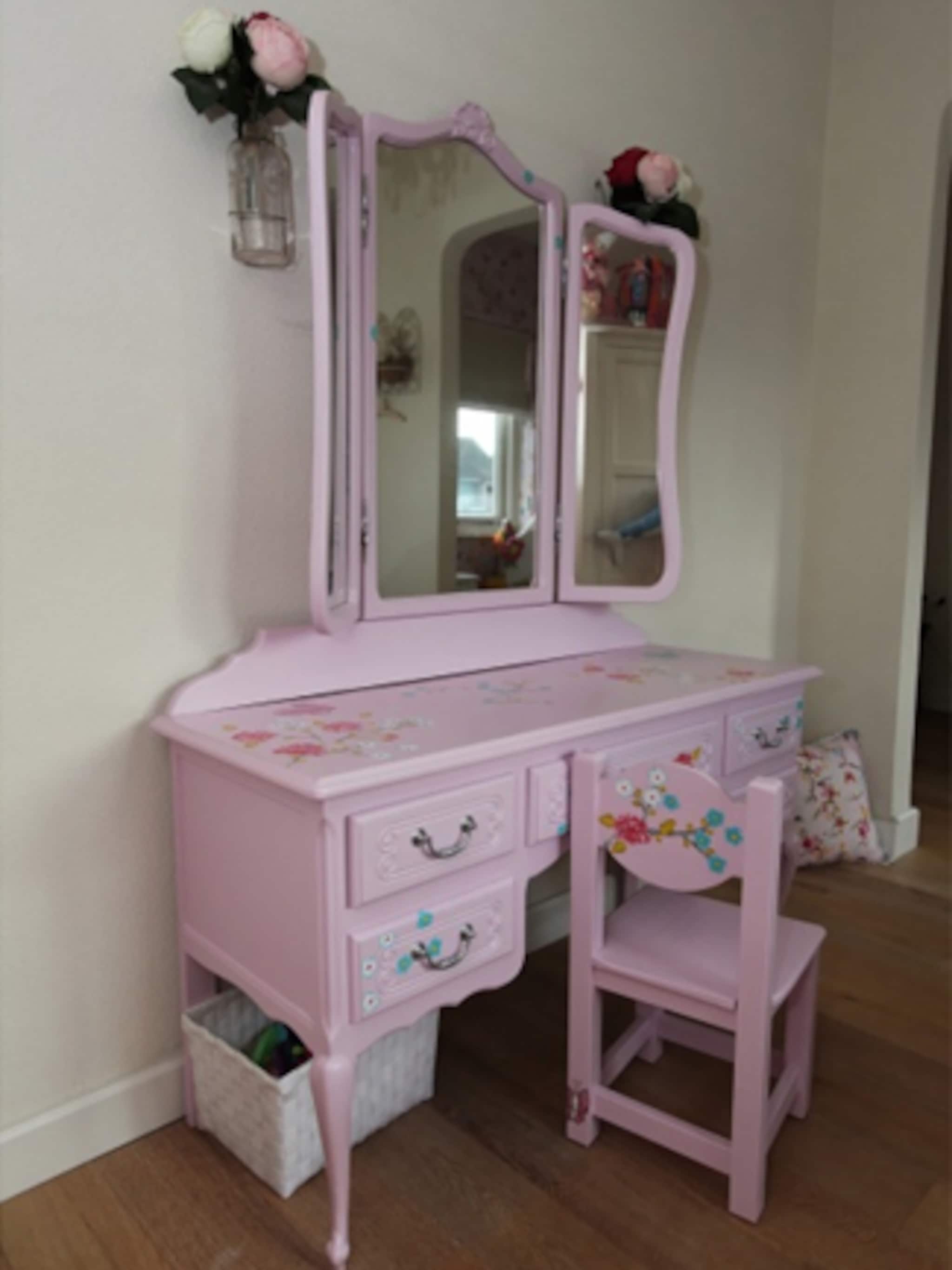 kinderkaptafel van hout voor mini beauty queens