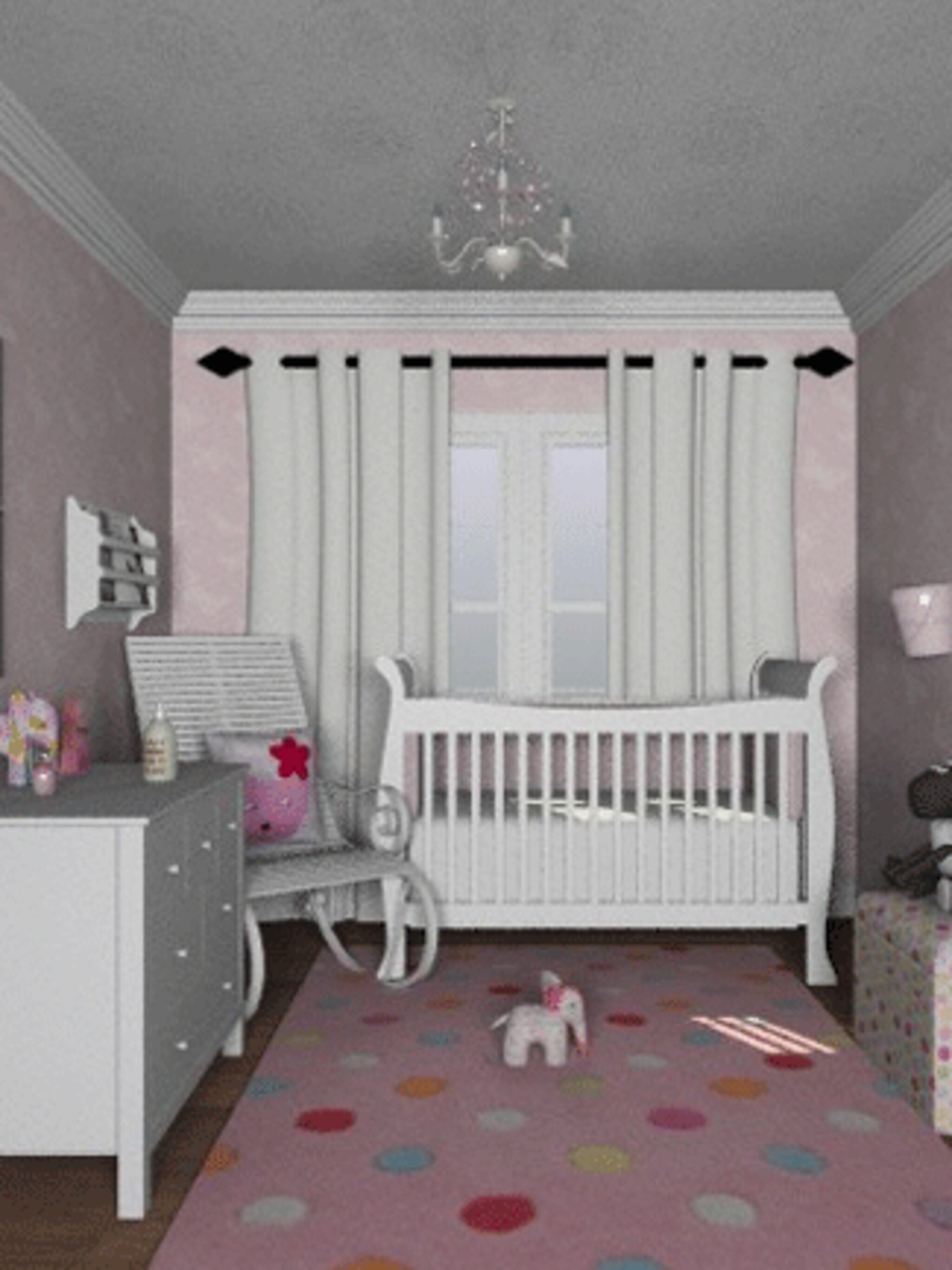 babykamer ontwerpen 3d
