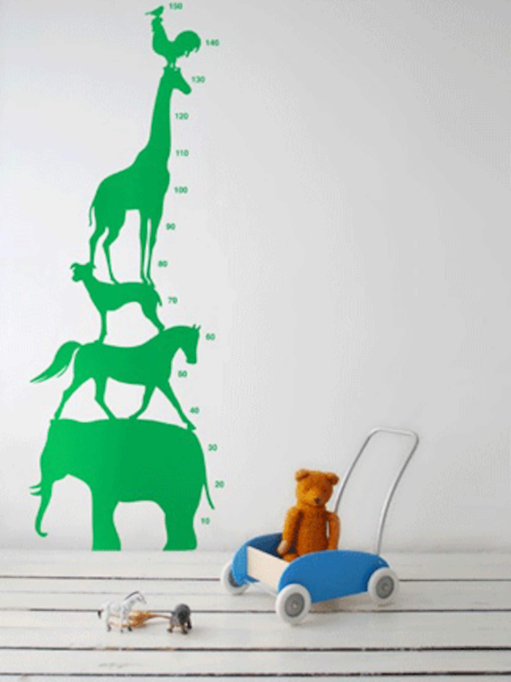 kinderkamer meetlat zelf maken