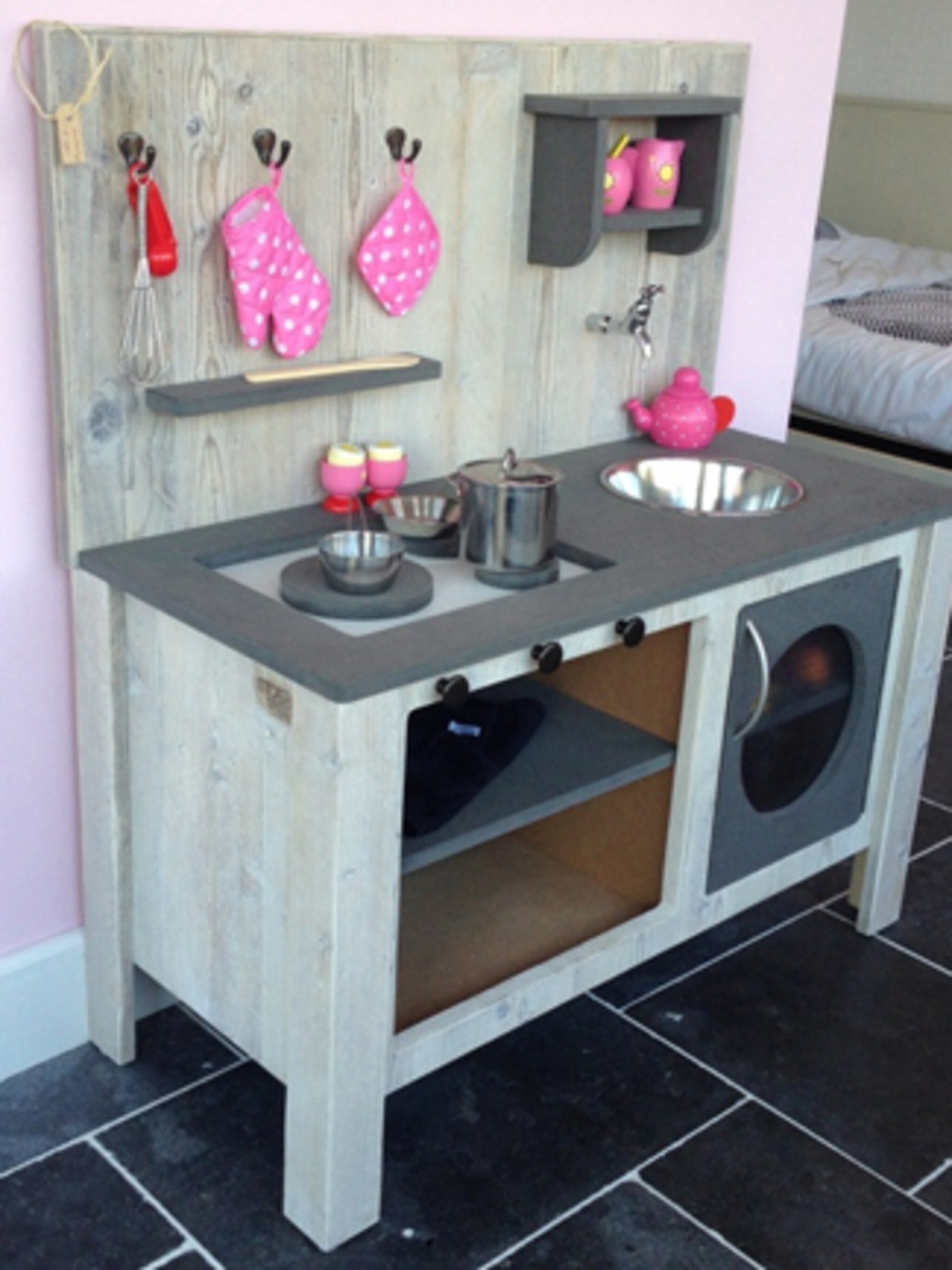 kinderkeuken steigerhout