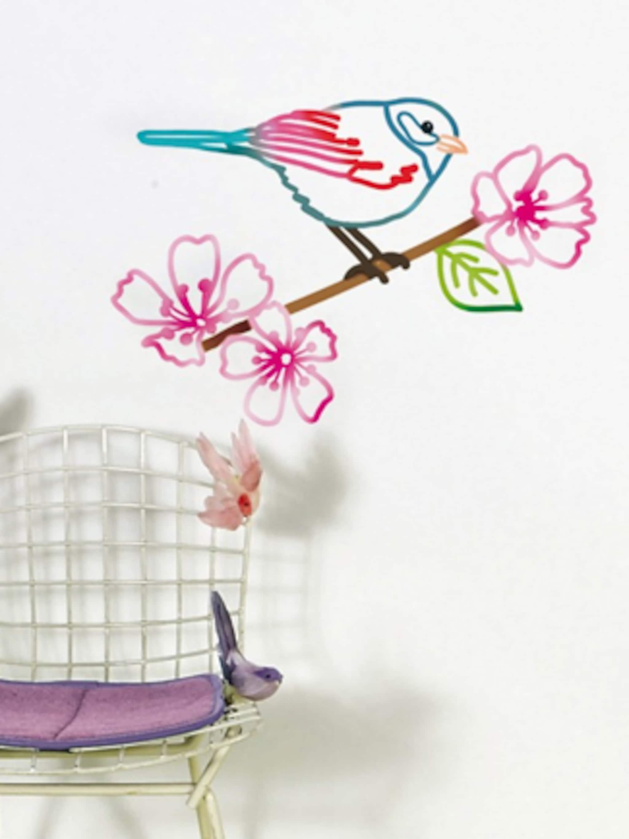 muursticker vogeltje op tak