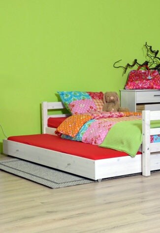 beeld vtwonen Kinderbed met onderschuifbed