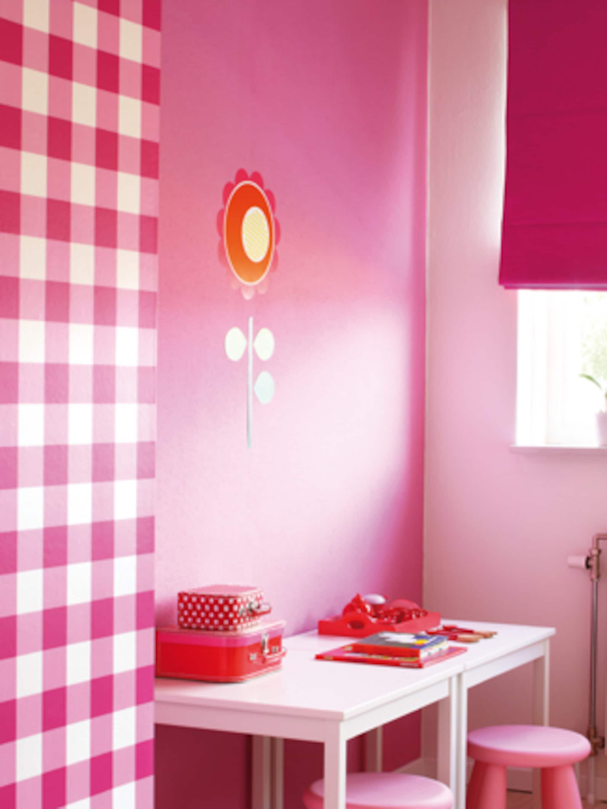 een droom slaapkamer in zoet roze