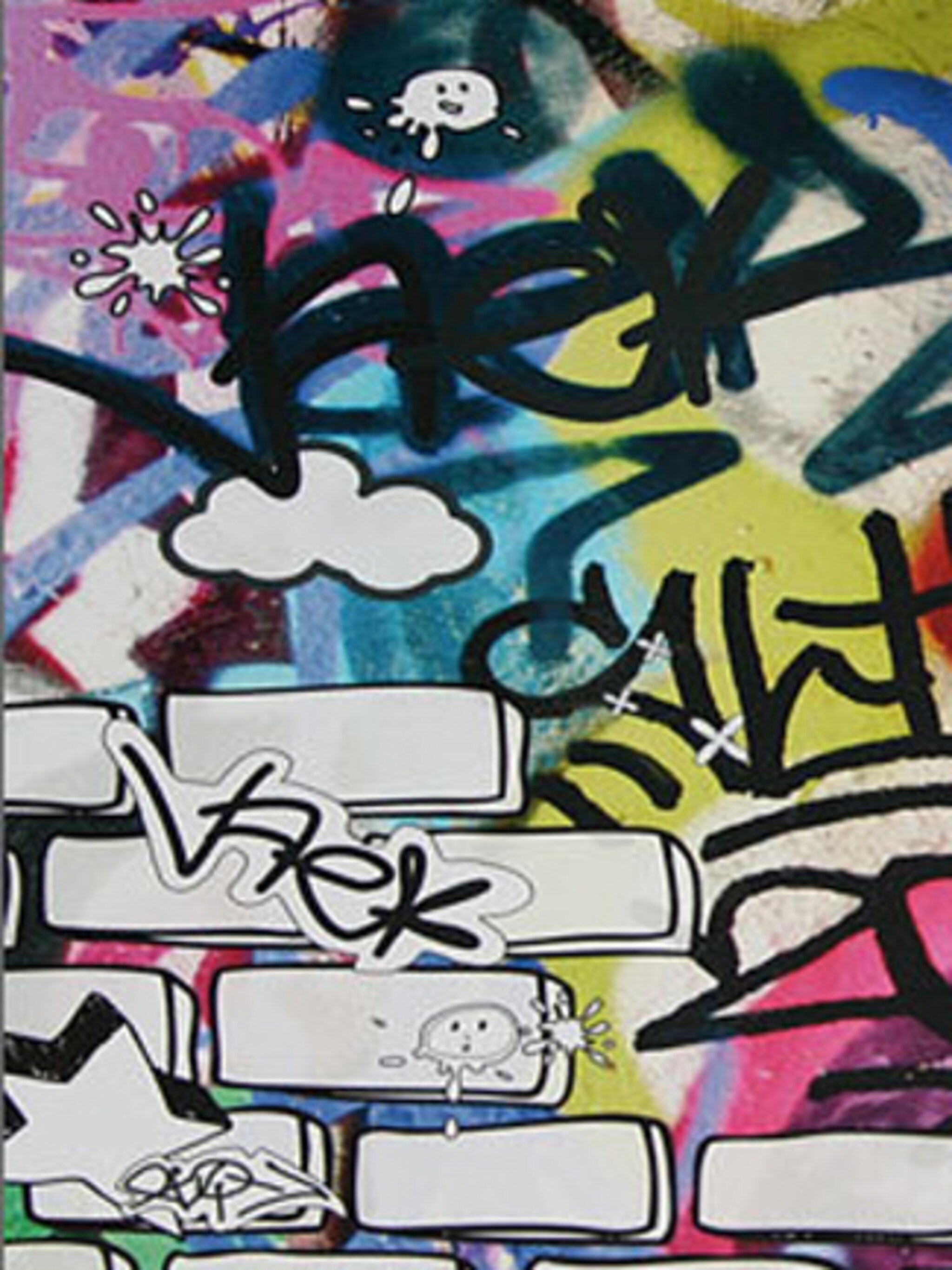 graffiti behang helemaal streetwise