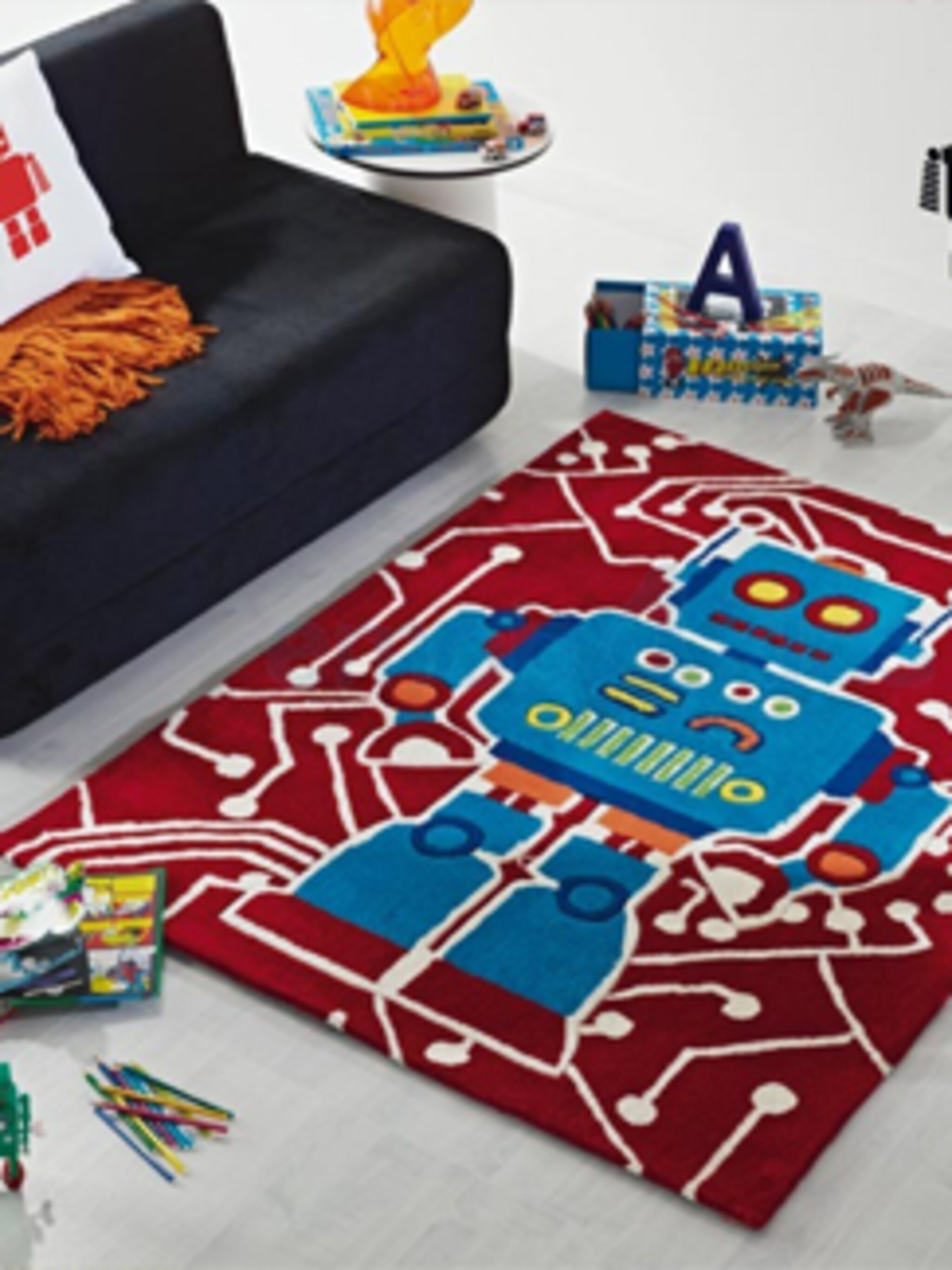 vrolijk vloerkleed voor de kinderkamer