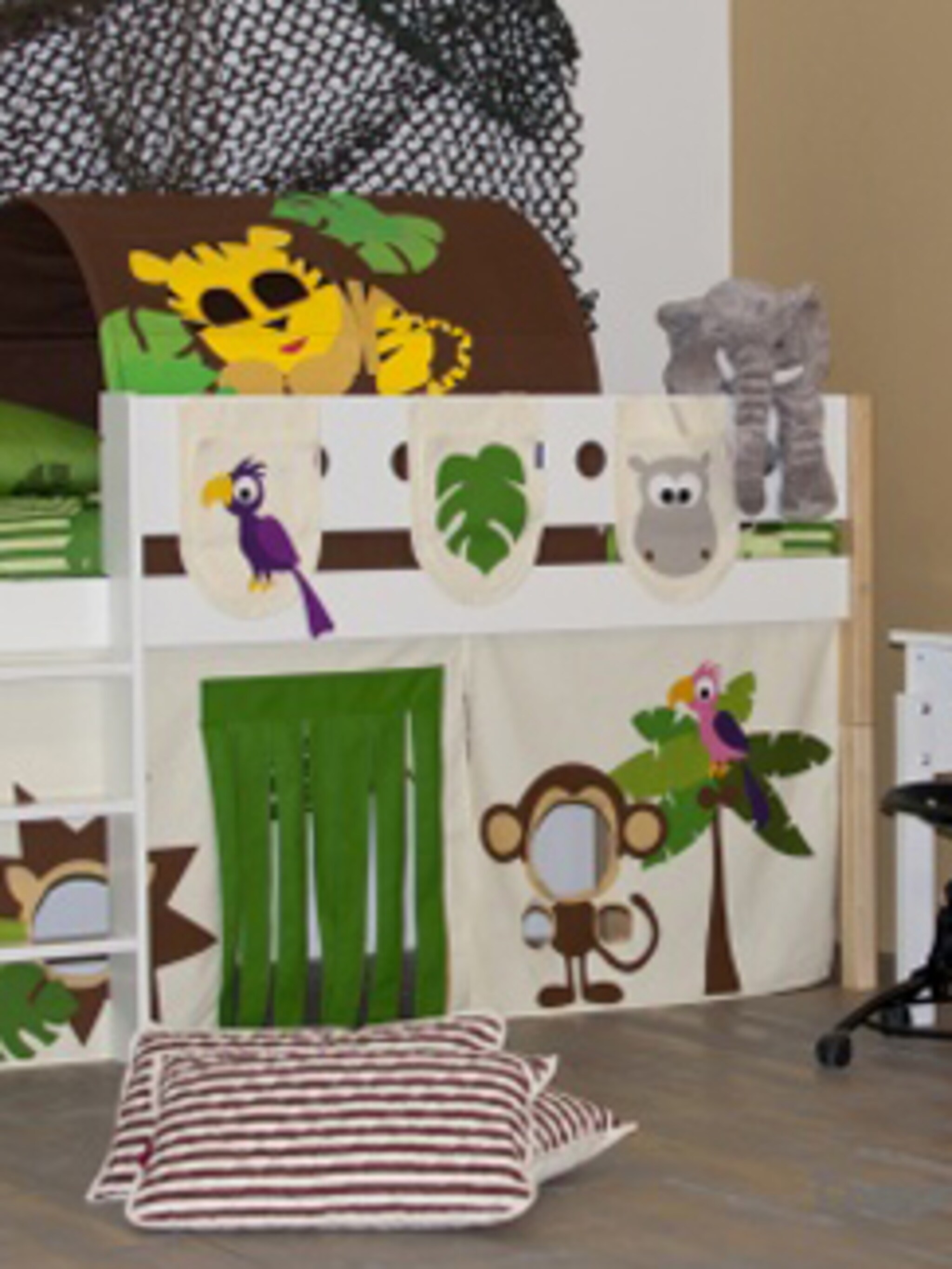 jungle kamer ideeen voor een kleine tarzan