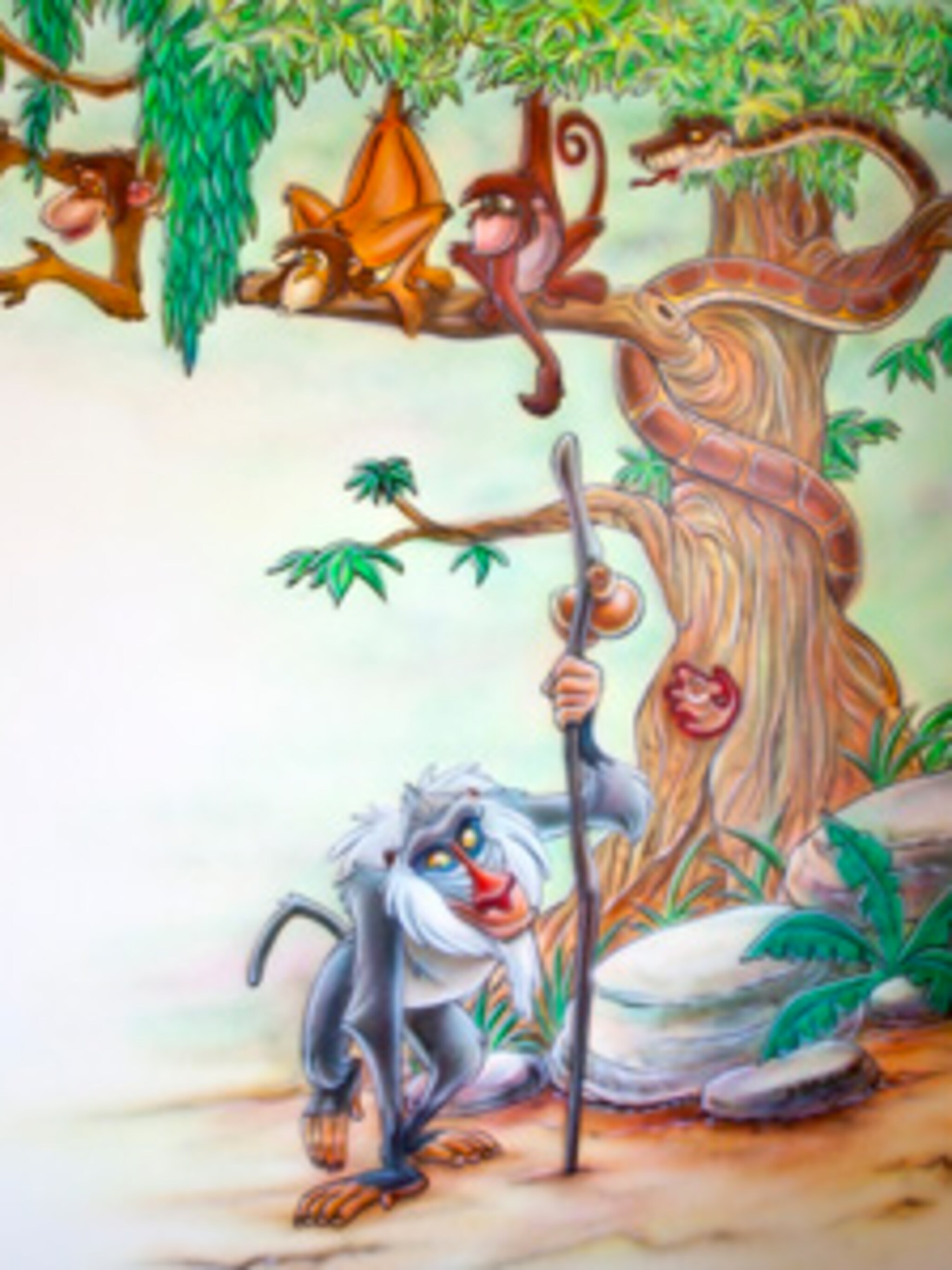 kinderkamer muurschildering airbrush