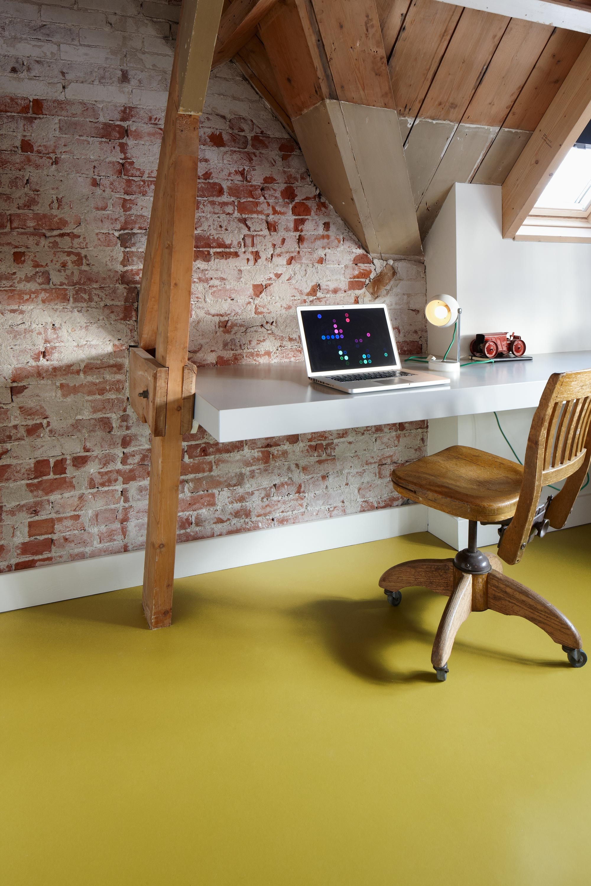 Marmoleum Thuis selectie vloer (yellow moss 3362)