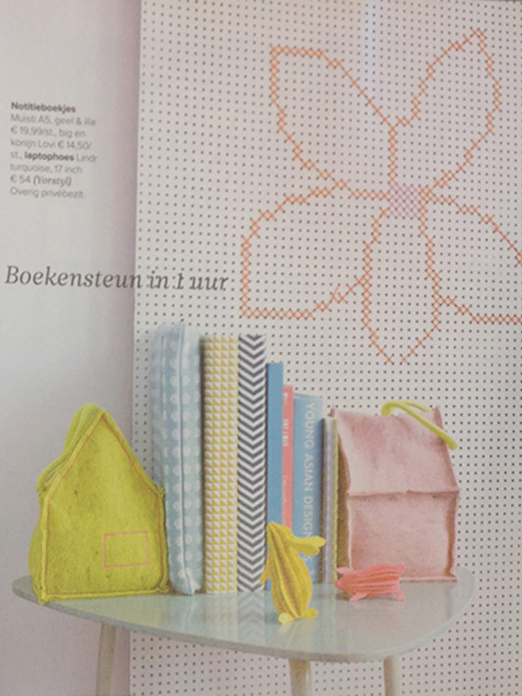 dat staat als een huis zelf een boekensteun maken