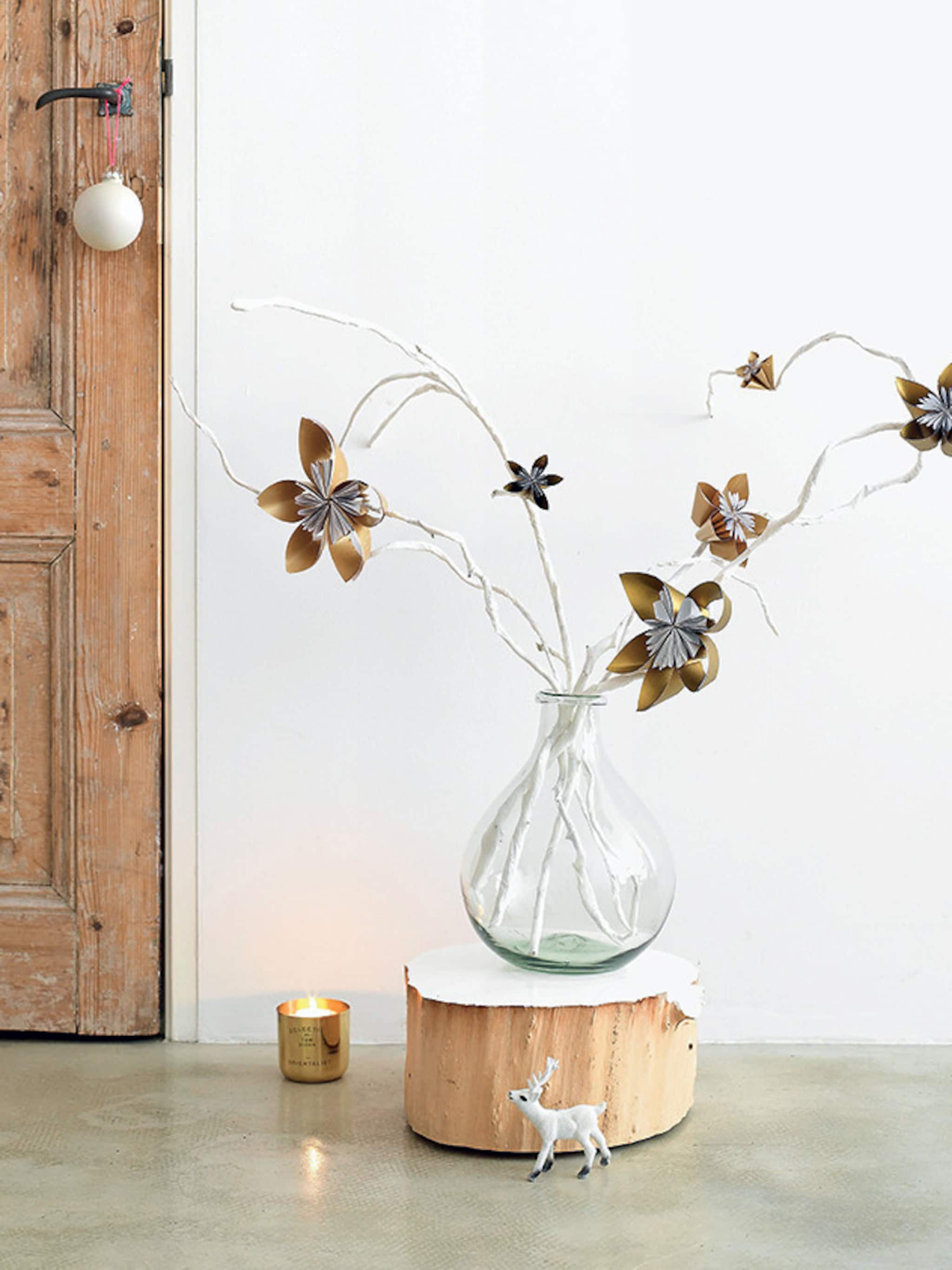 gouden bloemen voor een glamorous kerst