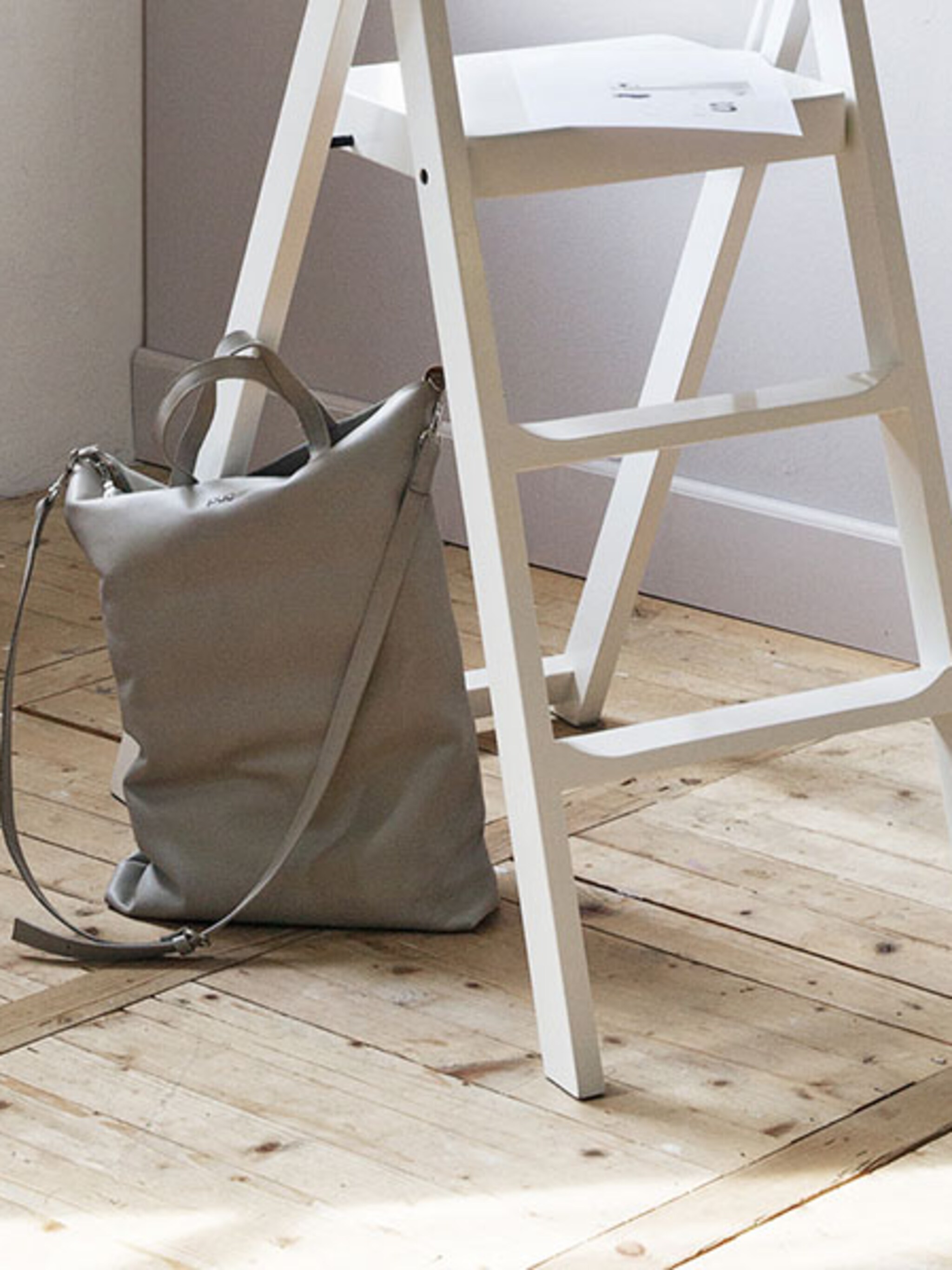 leren shopper van puc in kleur naar keuze