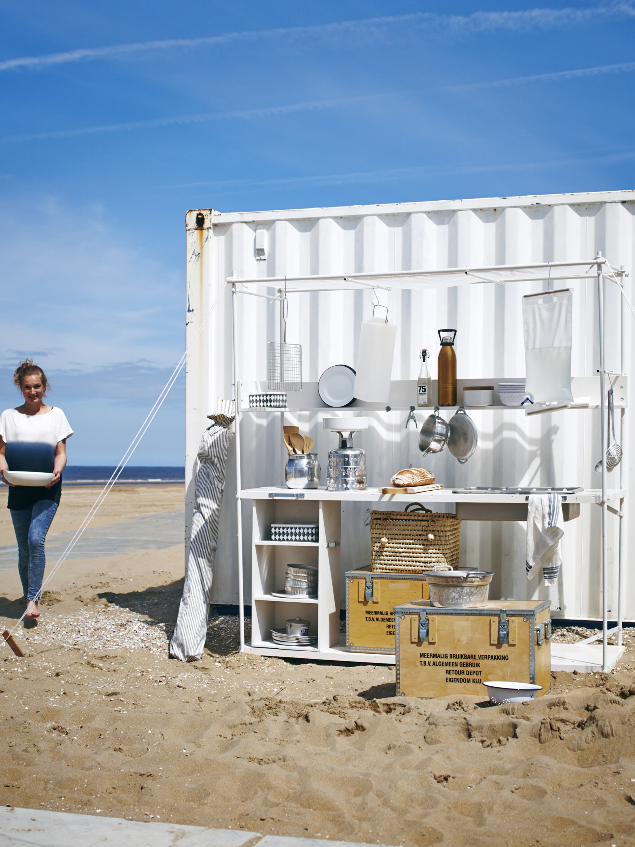 koken in de zon met de buitenkeuken